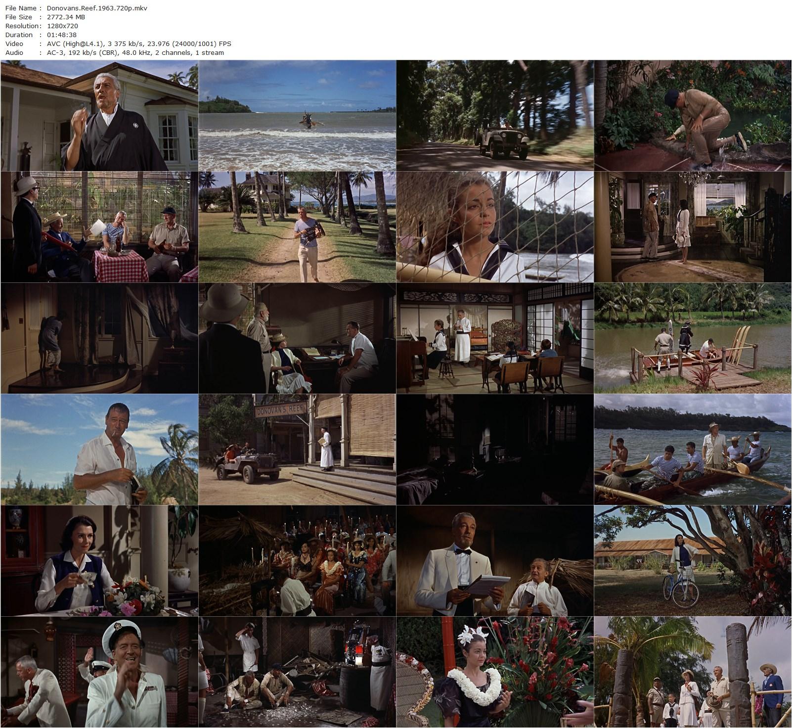 Donovan’s Reef (1963) John Ford, John Wayne, Lee Marvin, Elizabeth Allen-poster