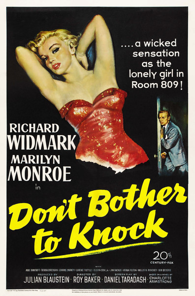 Dont Bother to Knock (1952) Roy Ward Baker, Richard Widmark, Marilyn Monroe, Anne Bancroft, Drama, Film-Noir, Mystery, Thriller
