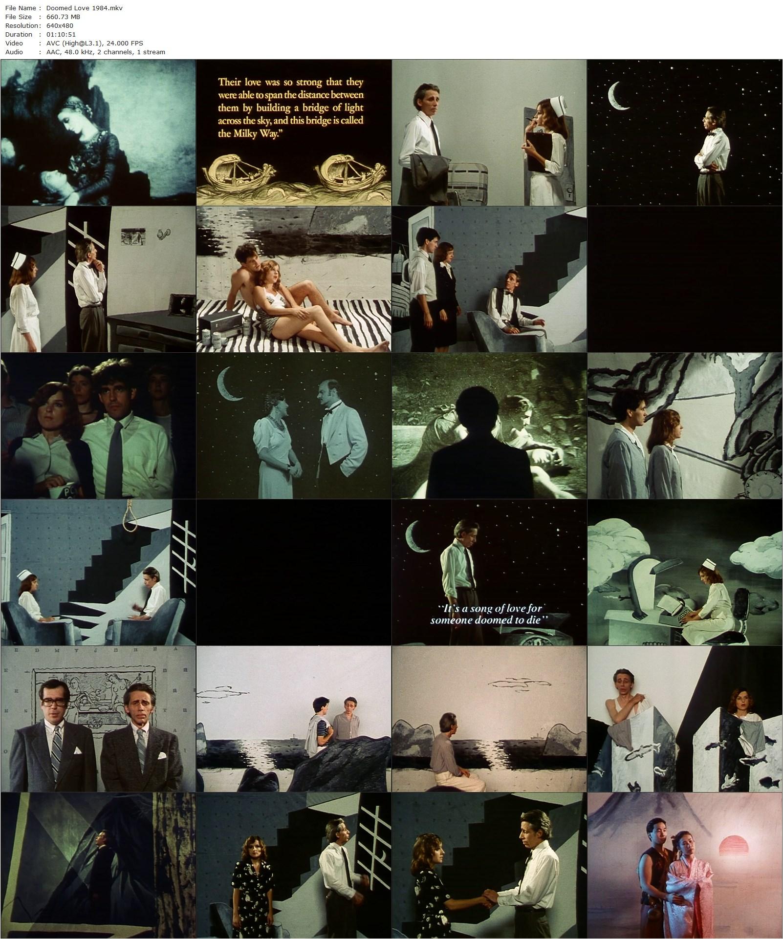 Doomed Love (1984) Andrew Horn, Black-Eyed Susan, Allen Frame, Charles Ludlam-poster