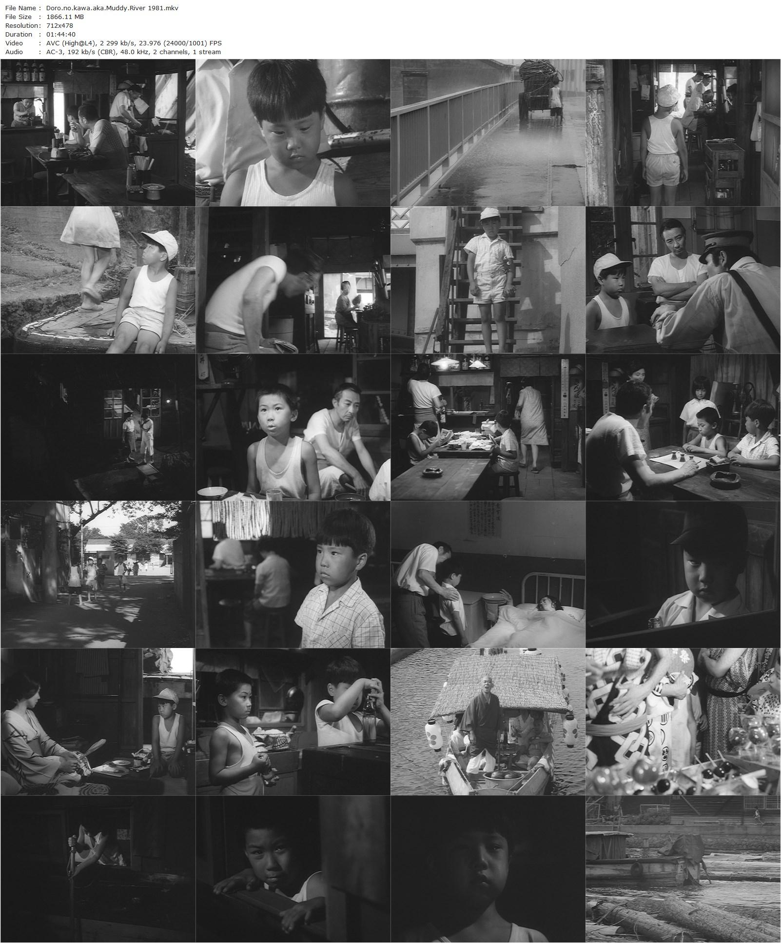 Muddy River AKA Doro no kawa (1981) Kôhei Oguri, Takahiro Tamura, Mariko Kaga, Nobutaka Asahara-poster