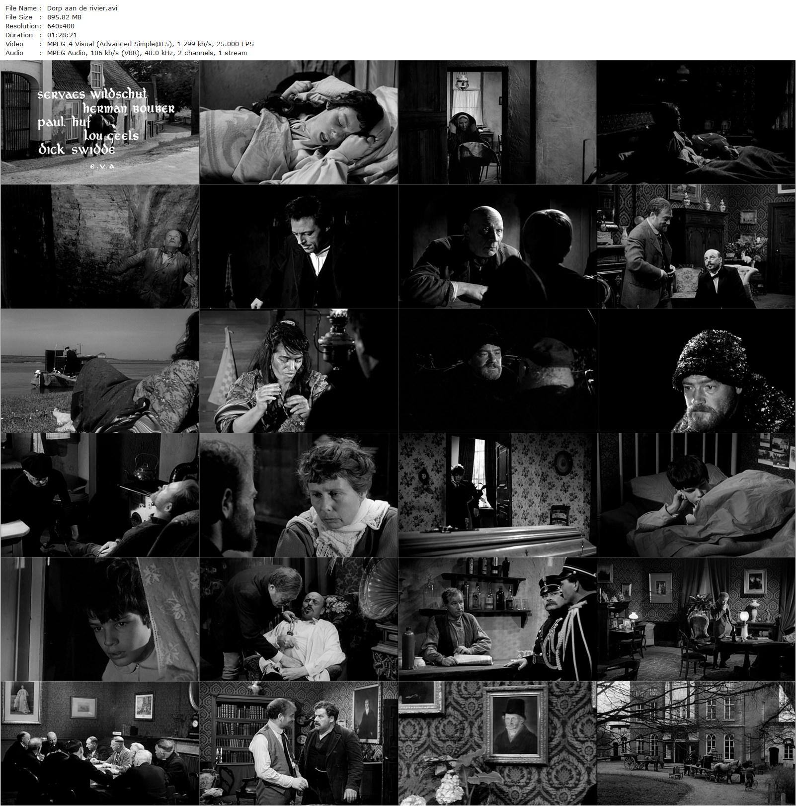 Village by the River / Dorp aan de rivier (1958) Fons Rademakers-poster