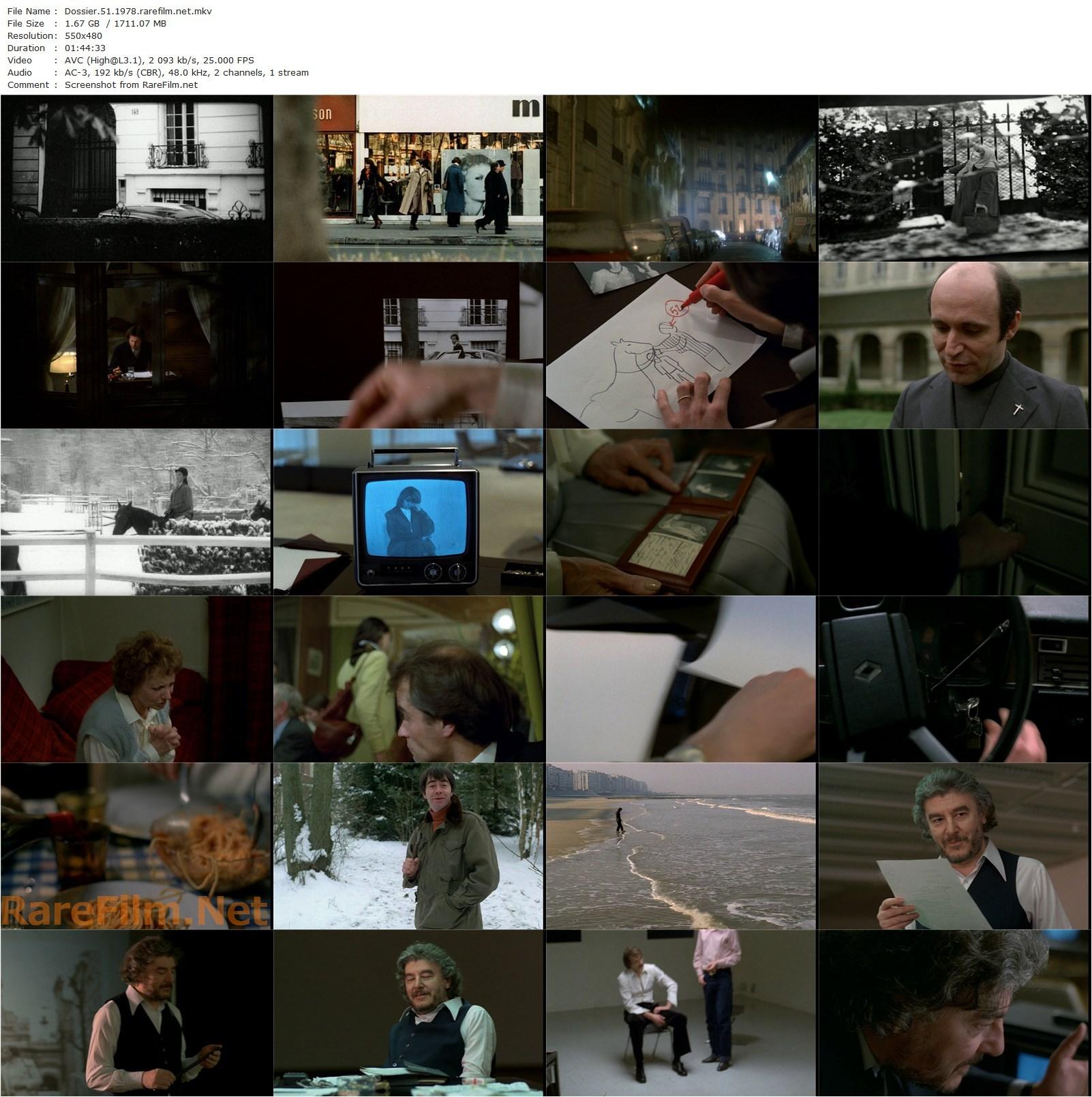 Dossier 51 / Le dossier 51 (1978) Michel Deville, François Marthouret, Claude Marcault, Philippe Rouleau-poster