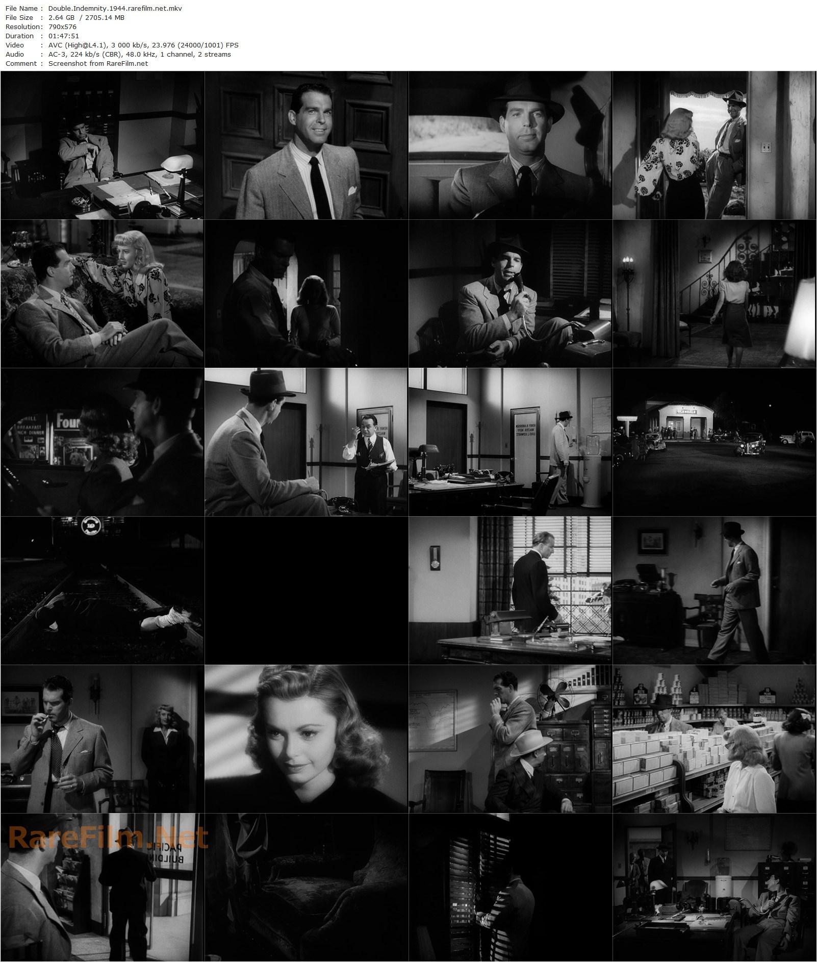 Double Indemnity (1944) Billy Wilder, Fred MacMurray, Barbara Stanwyck, Edward G. Robinson-poster