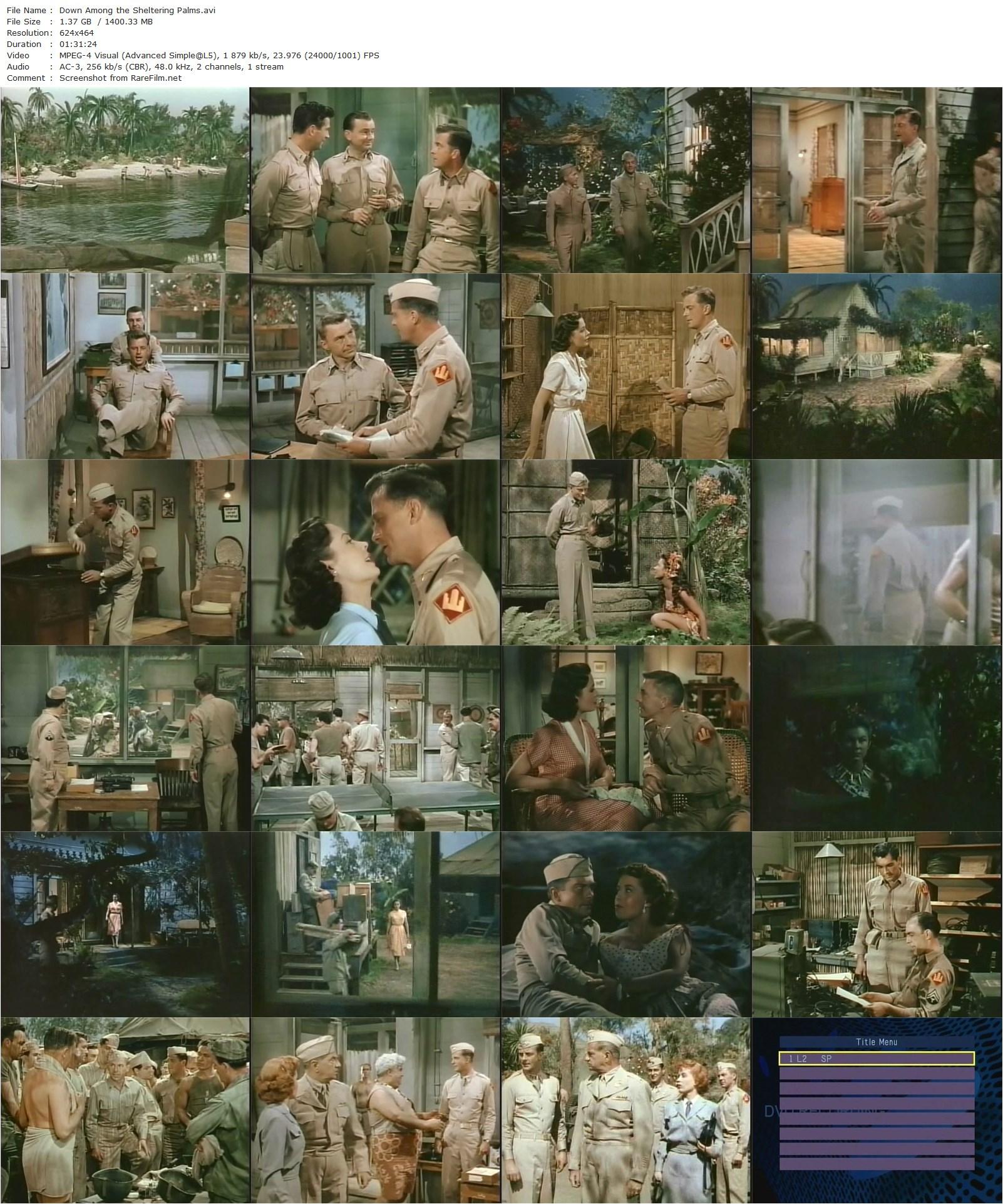 Down Among the Sheltering Palms (1952) Edmund Goulding, William Lundigan, Jane Greer, Mitzi Gaynor-poster