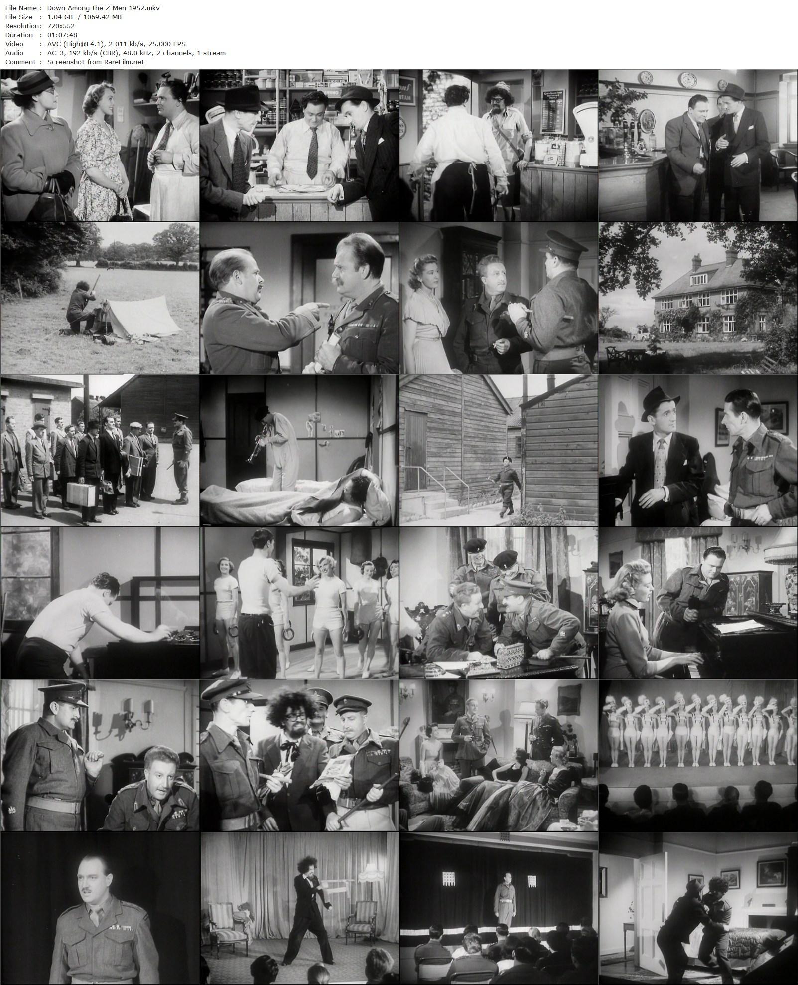 Down Among the Z Men (1952) Maclean Rogers, Harry Secombe, Michael Bentine, Spike Milligan-poster