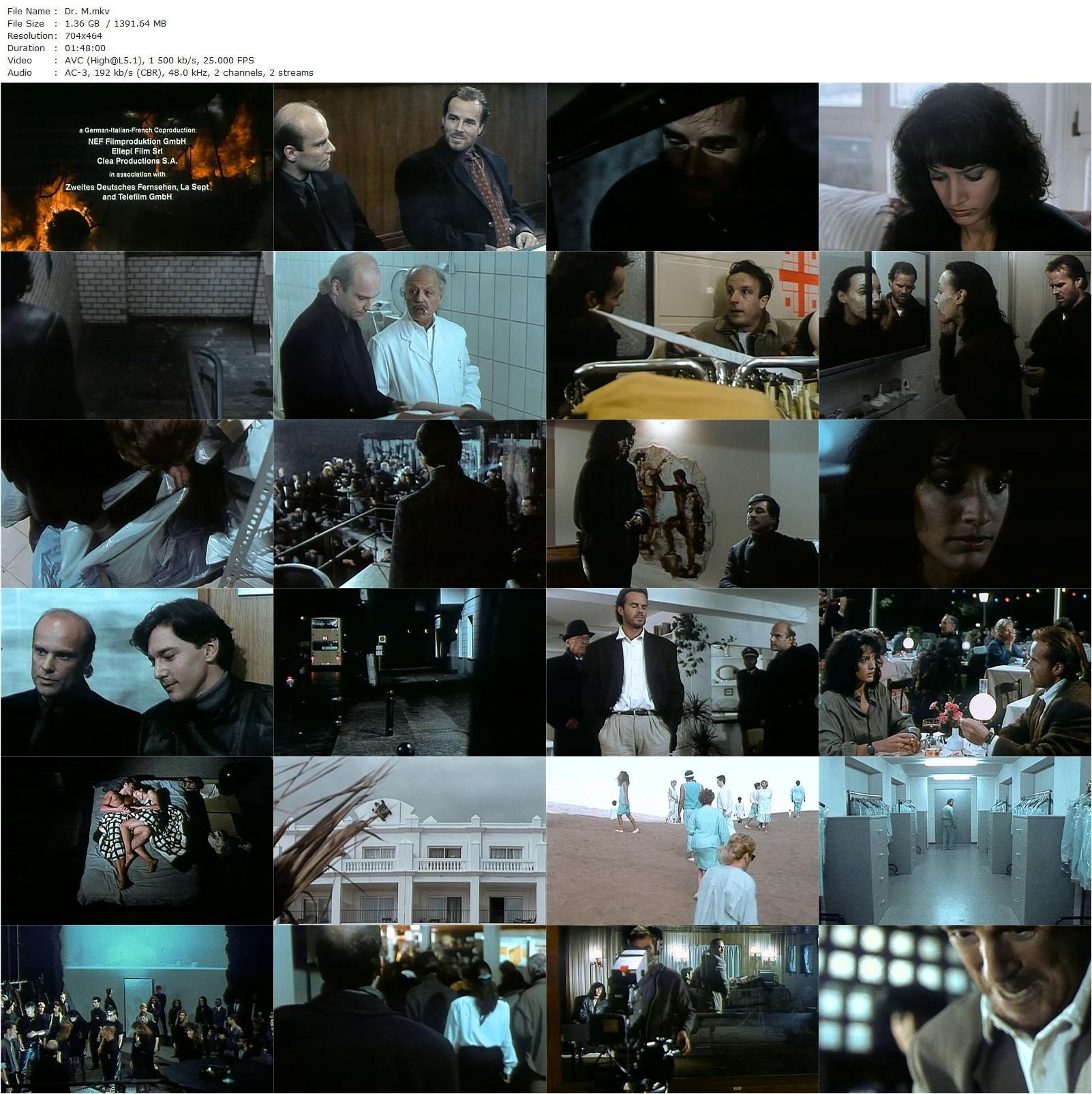 Dr. M (1990) Claude Chabrol, Alan Bates, Jennifer Beals, Jan Niklas-poster