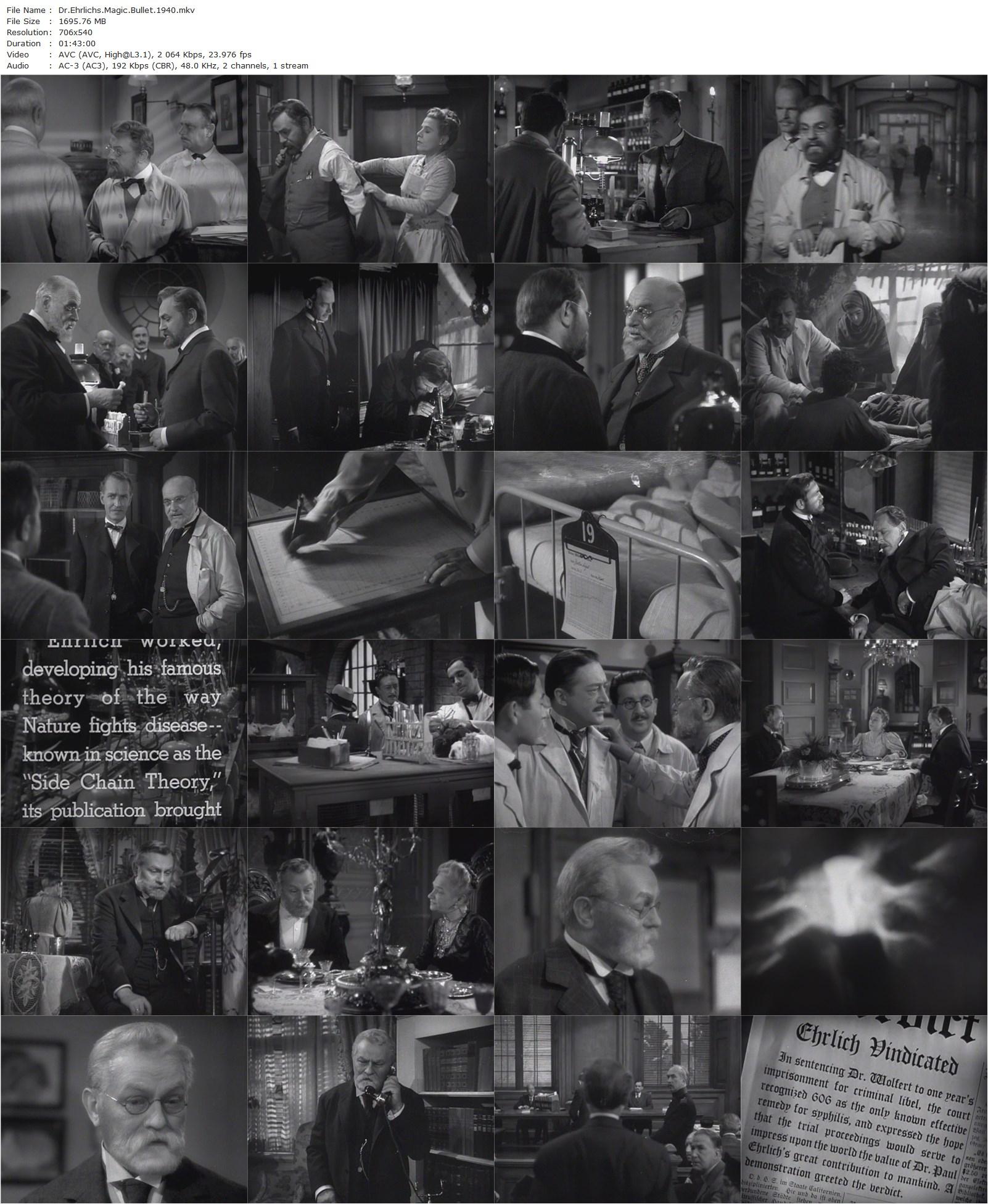 Dr. Ehrlich’s Magic Bullet (1940) William Dieterle, Edward G. Robinson, Ruth Gordon, Otto Kruger-poster