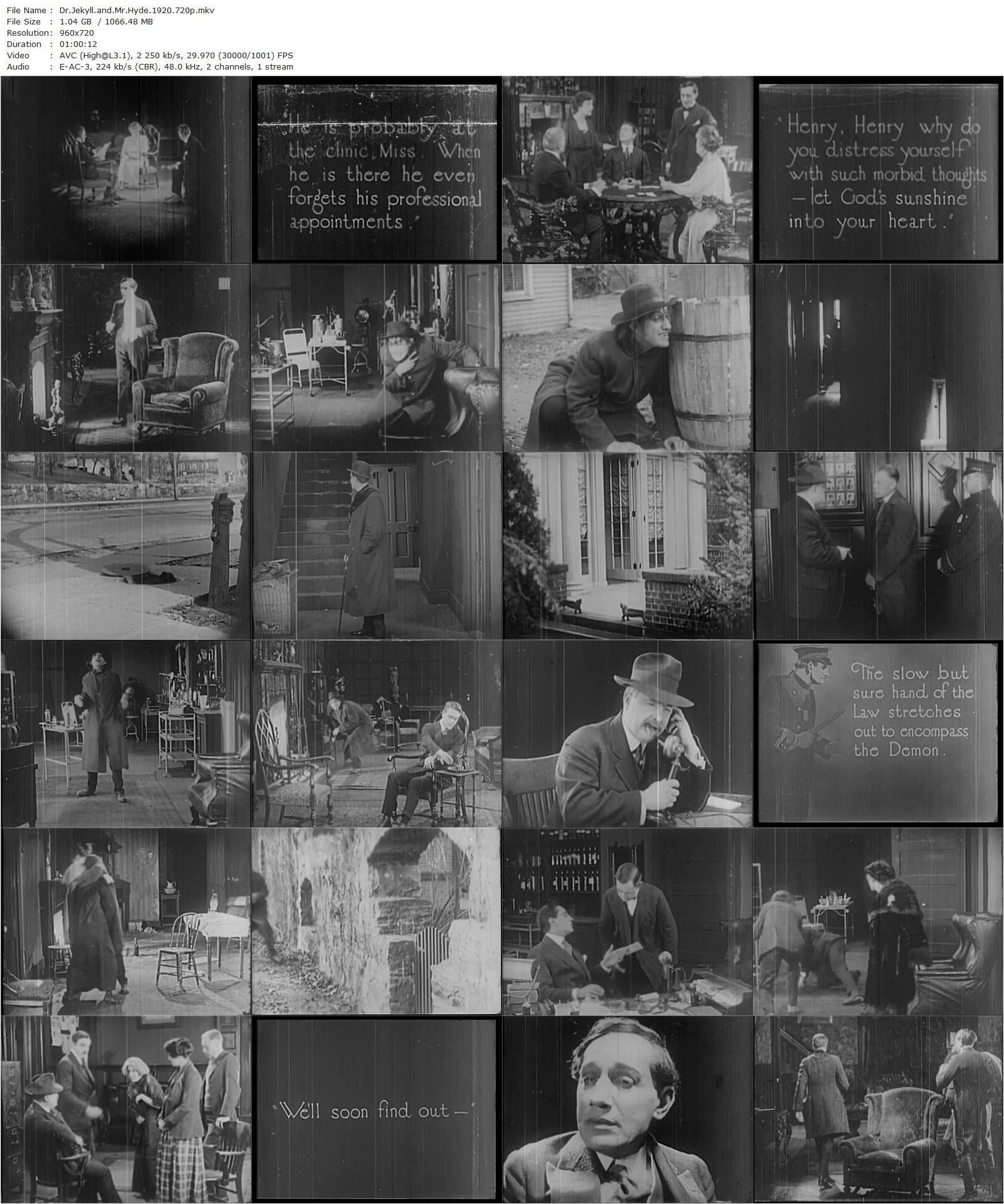 Dr. Jekyll and Mr. Hyde (1920) J. Charles Haydon, Sheldon Lewis, Alex Shannon, Dora Mills Adams-poster