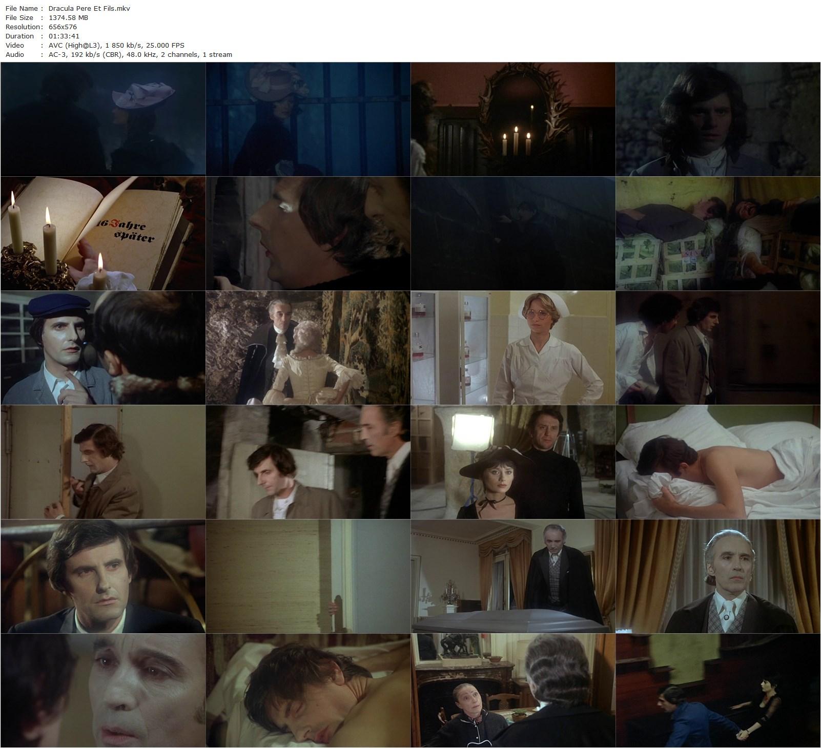 Dracula and Son AKA Dracula père et fils (1976) Édouard Molinaro, Christopher Lee, Bernard Menez, Marie-Hélène Breillat-poster