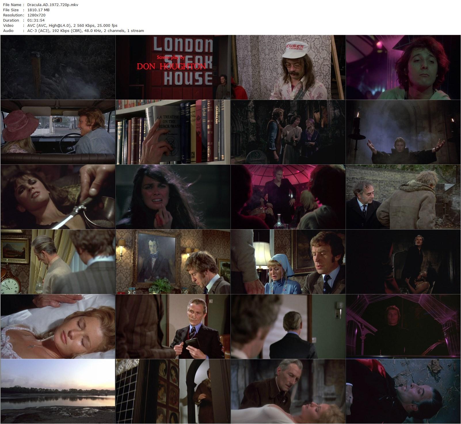 Dracula A.D. 1972 (1972) Alan Gibson, Christopher Lee, Peter Cushing, Stephanie Beacham-poster