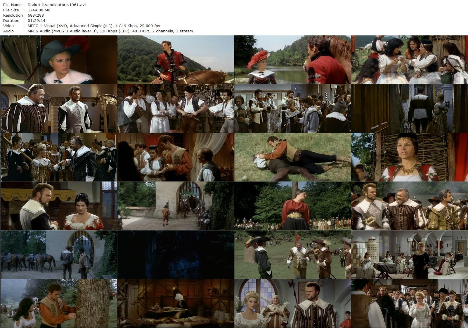 Drakut il vendicatore (1961) Luigi Capuano, Burt Nelson, Wandisa Guida, Mario Petri-poster