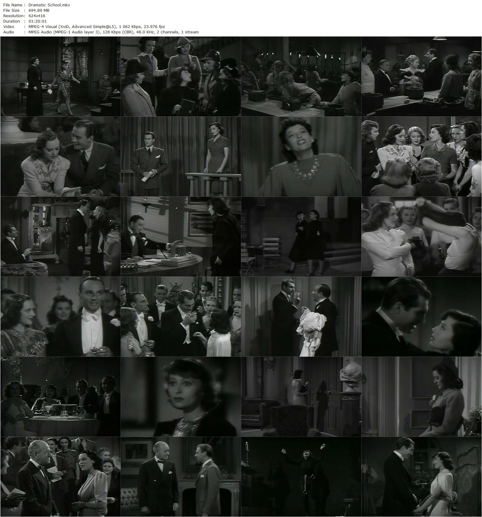 Dramatic School (1938) Robert B. Sinclair, Luise Rainer, Paulette Goddard, Alan Marshal-poster