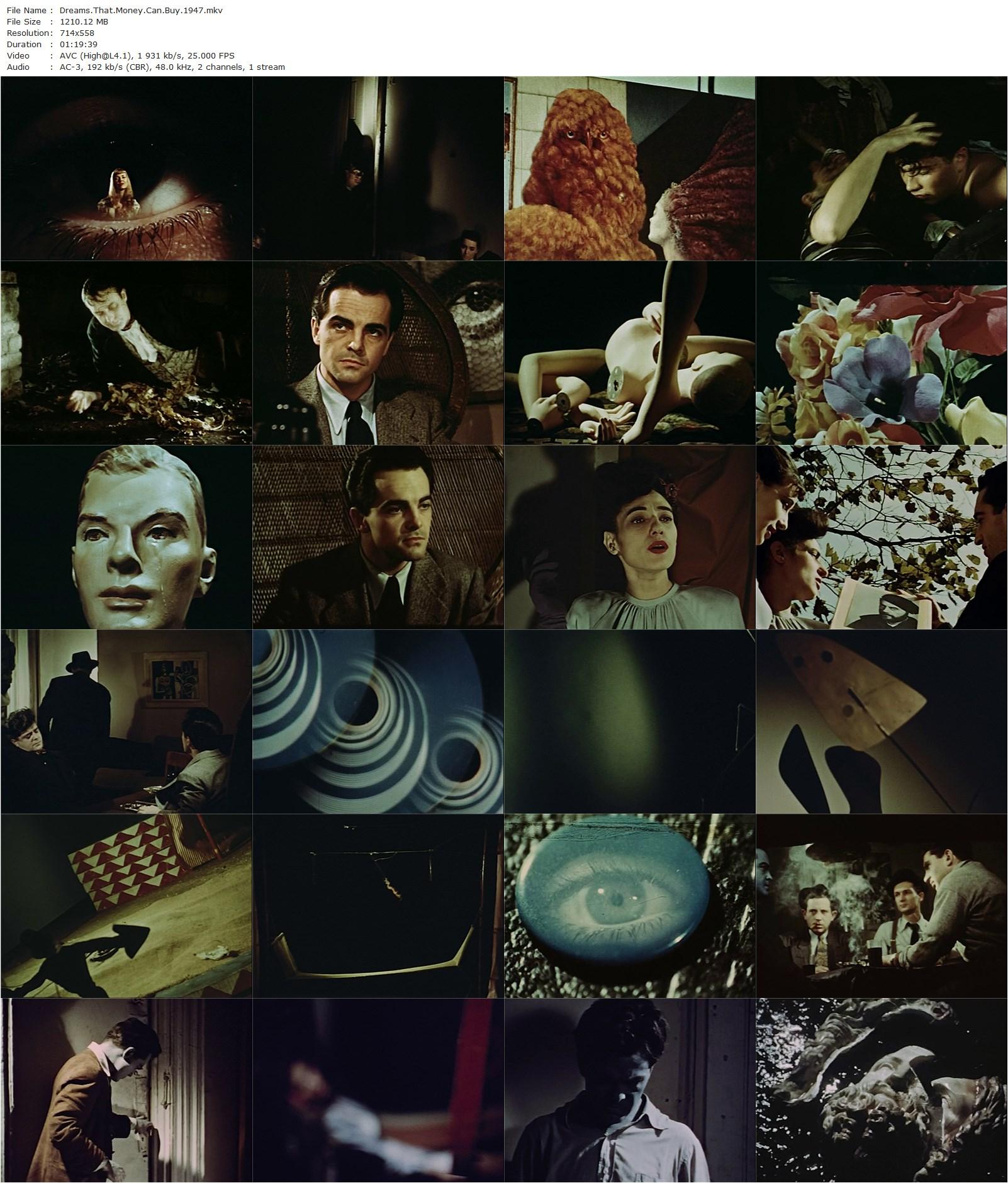 Dreams That Money Can Buy (1947) Hans Richter, Jack Bittner, Libby Holman, Josh White-poster