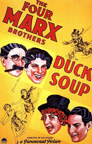 Duck Soup (1933) Leo McCarey, Groucho Marx, Harpo Marx, Chico Marx, Comedy, Musical, War