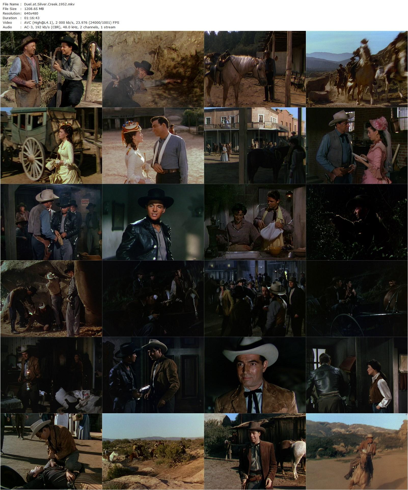 Duel at Silver Creek (1952) Don Siegel, Audie Murphy, Faith Domergue, Stephen McNally-poster