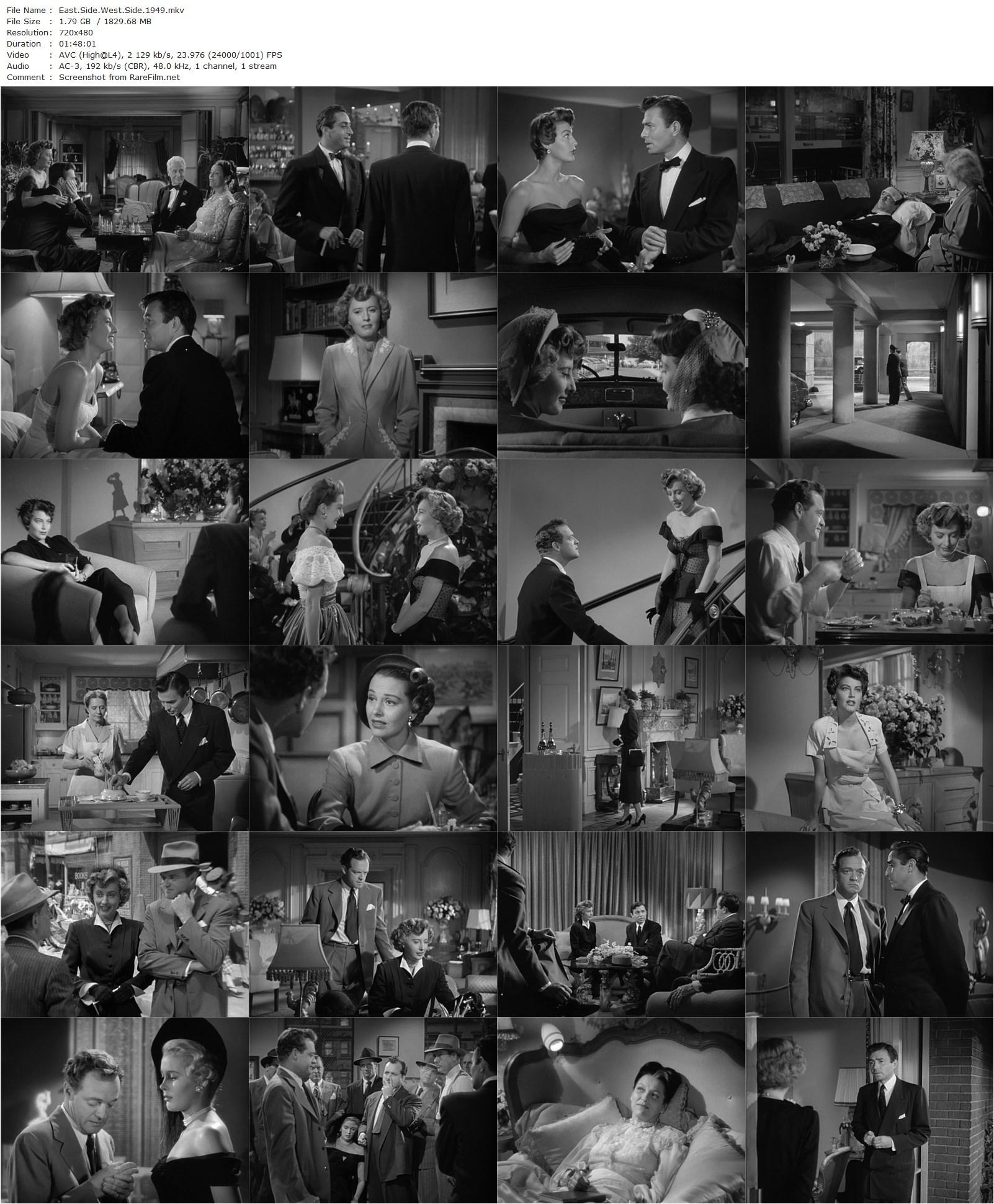 East Side, West Side (1949) Mervyn LeRoy, Barbara Stanwyck, James Mason, Van Heflin-poster