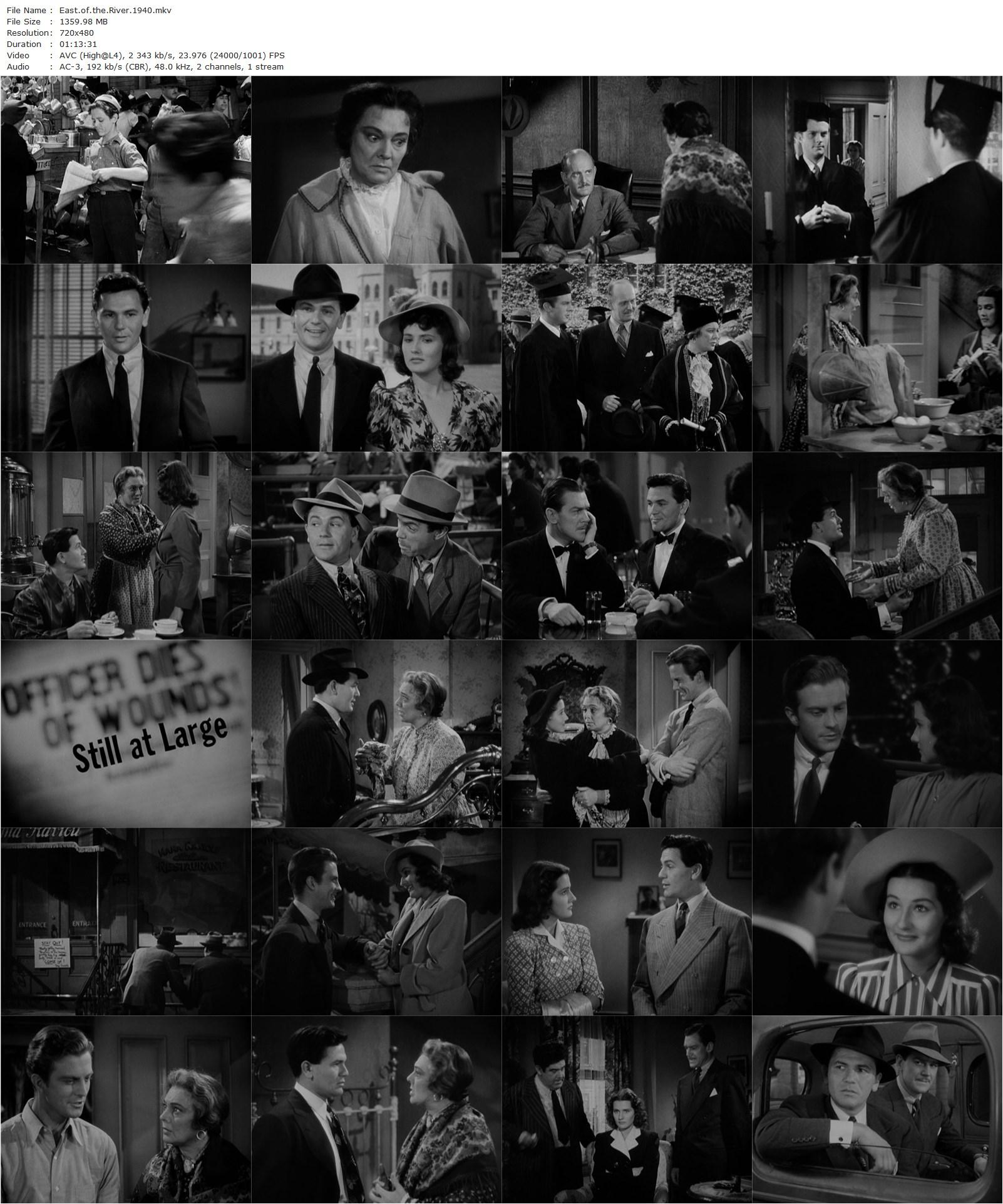 East of the River (1940) Alfred E. Green, John Garfield, Brenda Marshall, Marjorie Rambeau-poster