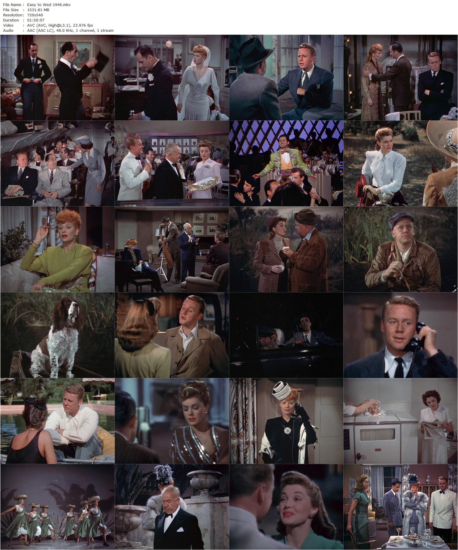 Easy to Wed (1946) Edward Buzzell, Buster Keaton, Van Johnson, Esther Williams, Lucille Ball-poster