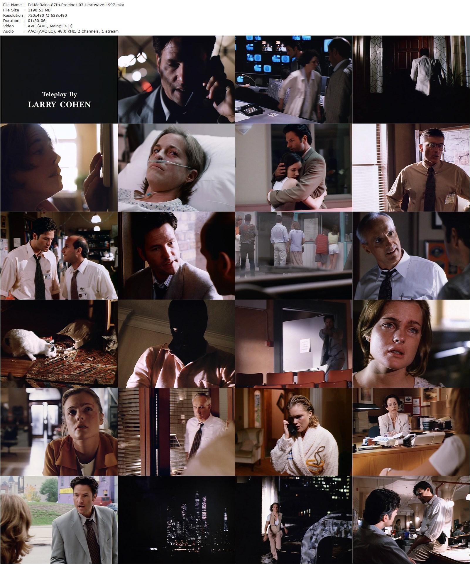 Ed McBain’s 87th Precinct: Heatwave (1997) Douglas Barr, Dale Midkiff, Erika Eleniak, Paul Johansson-poster