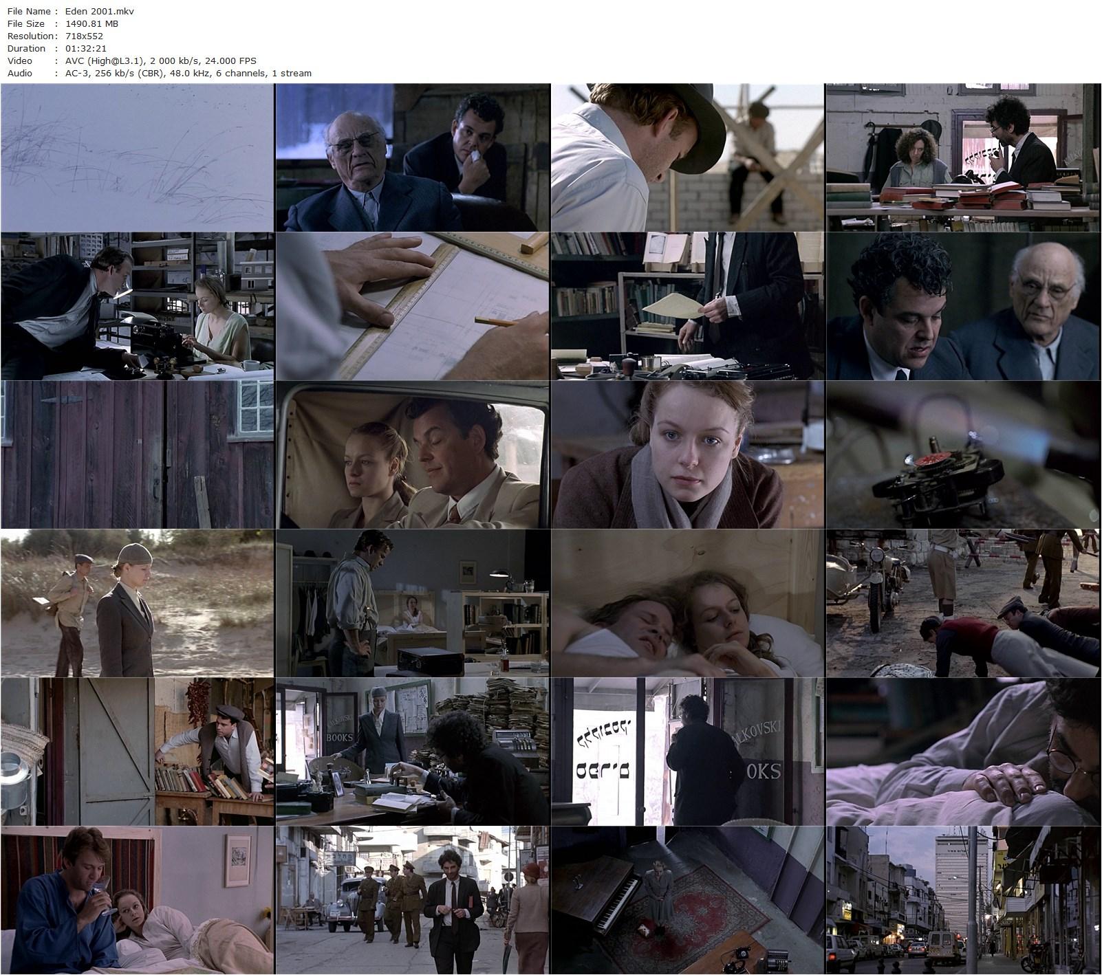 Eden (2001) Amos Gitai, Samantha Morton, Thomas Jane, Luke Holland-poster