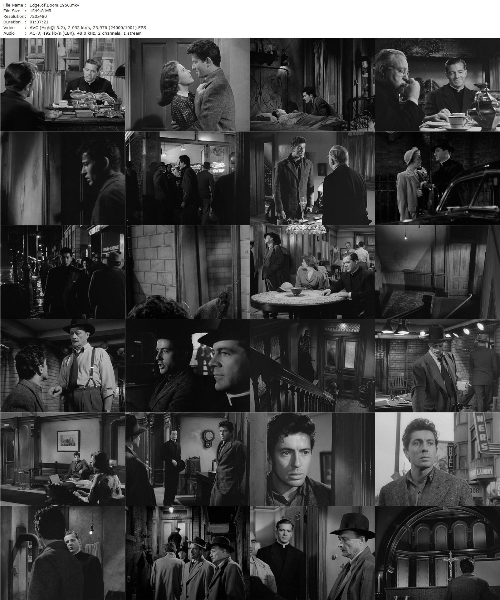 Edge of Doom (1950) Mark Robson, Dana Andrews, Farley Granger, Joan Evans-poster