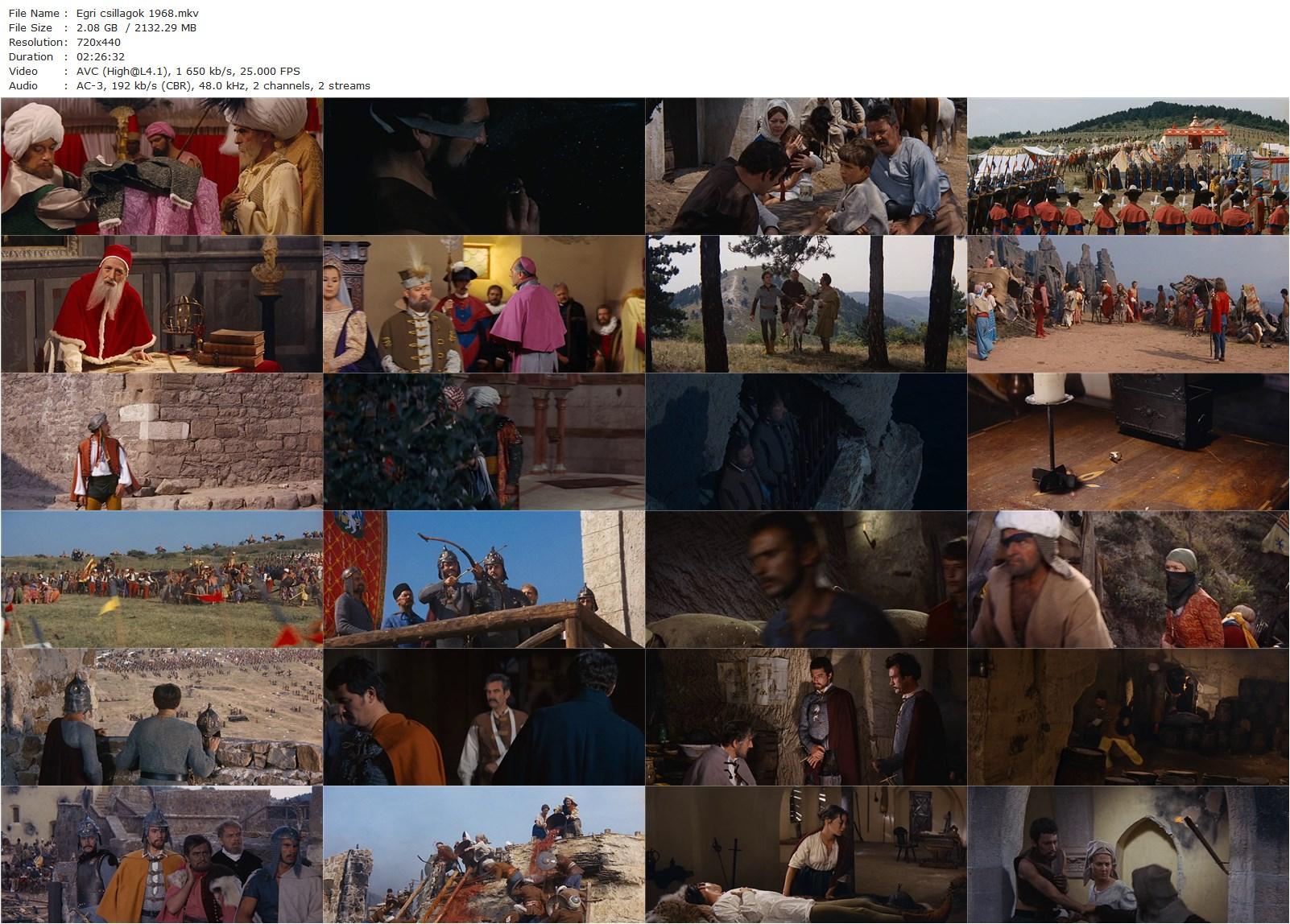 Stars of Eger AKA Egri csillagok (1968) Zoltán Várkonyi, Imre Sinkovits, György Bárdy, István Kovács-poster