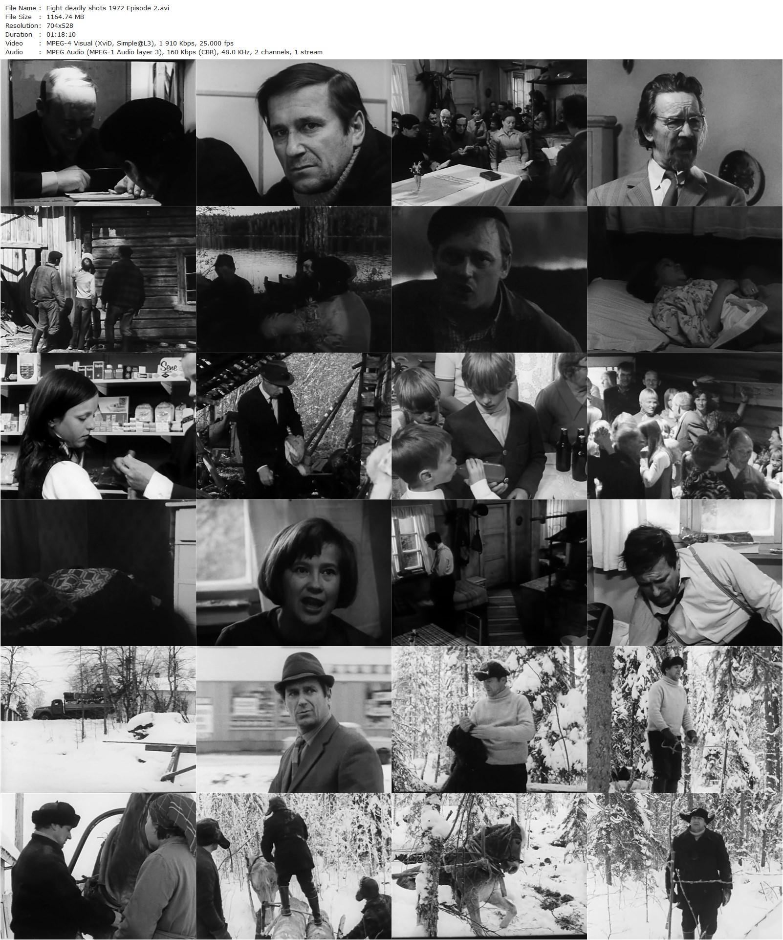 Eight Deadly Shots (1972) Mikko Niskanen, Tarja-Tuulikki Tarsala, Paavo Pentikäinen-poster