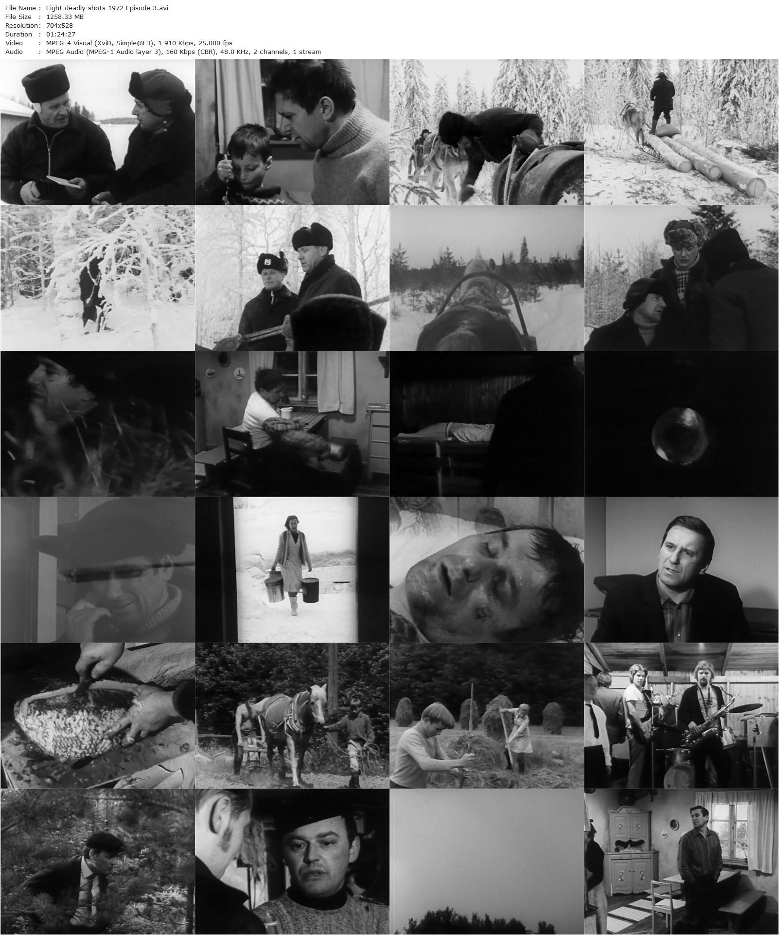 Eight Deadly Shots (1972) Mikko Niskanen, Tarja-Tuulikki Tarsala, Paavo Pentikäinen-poster