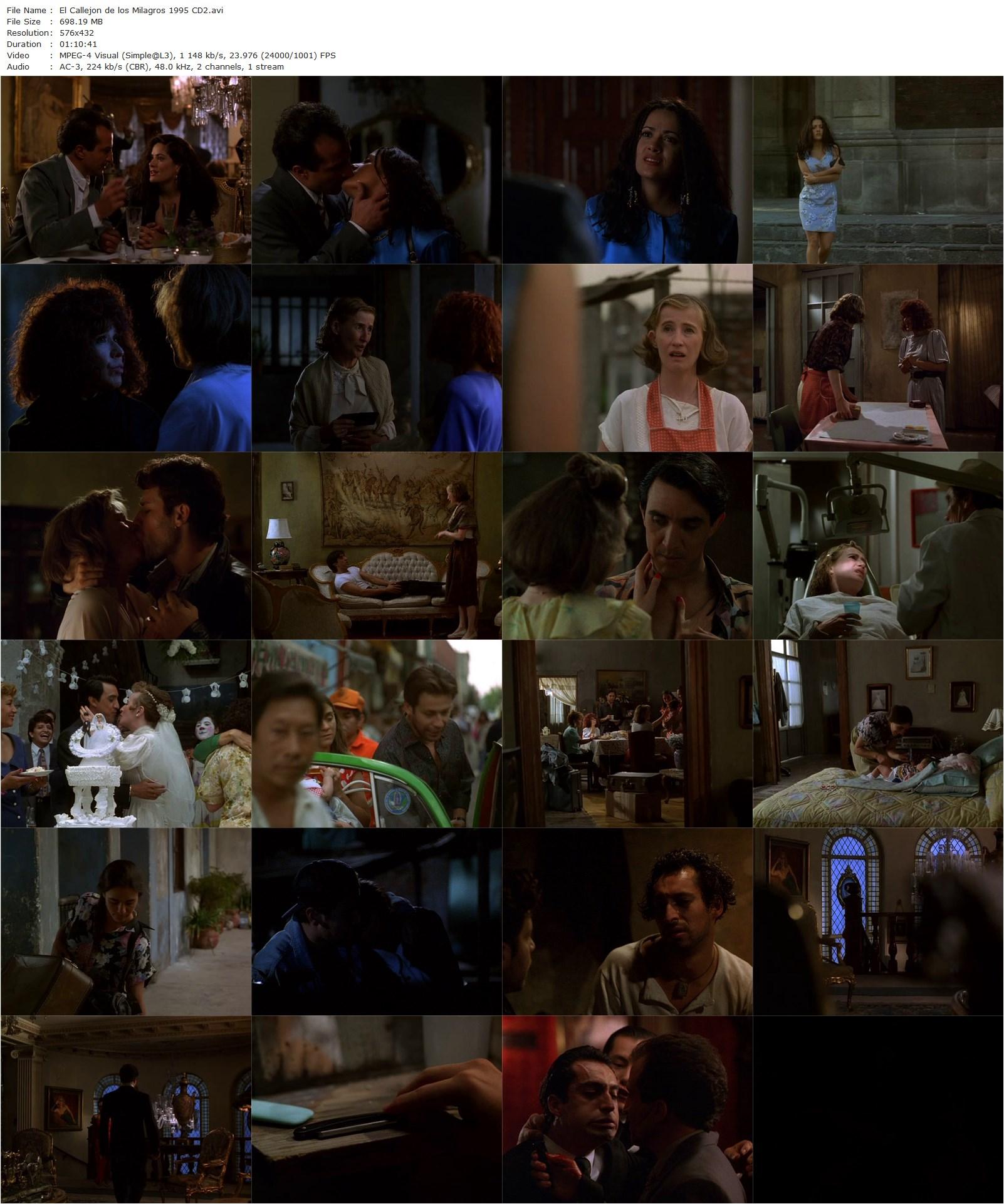 El Callejón de los Milagros / Midaq Alley (1995) Jorge Fons, Ernesto Gomez Cruz, Maria Rojo, Salma Hayek-poster