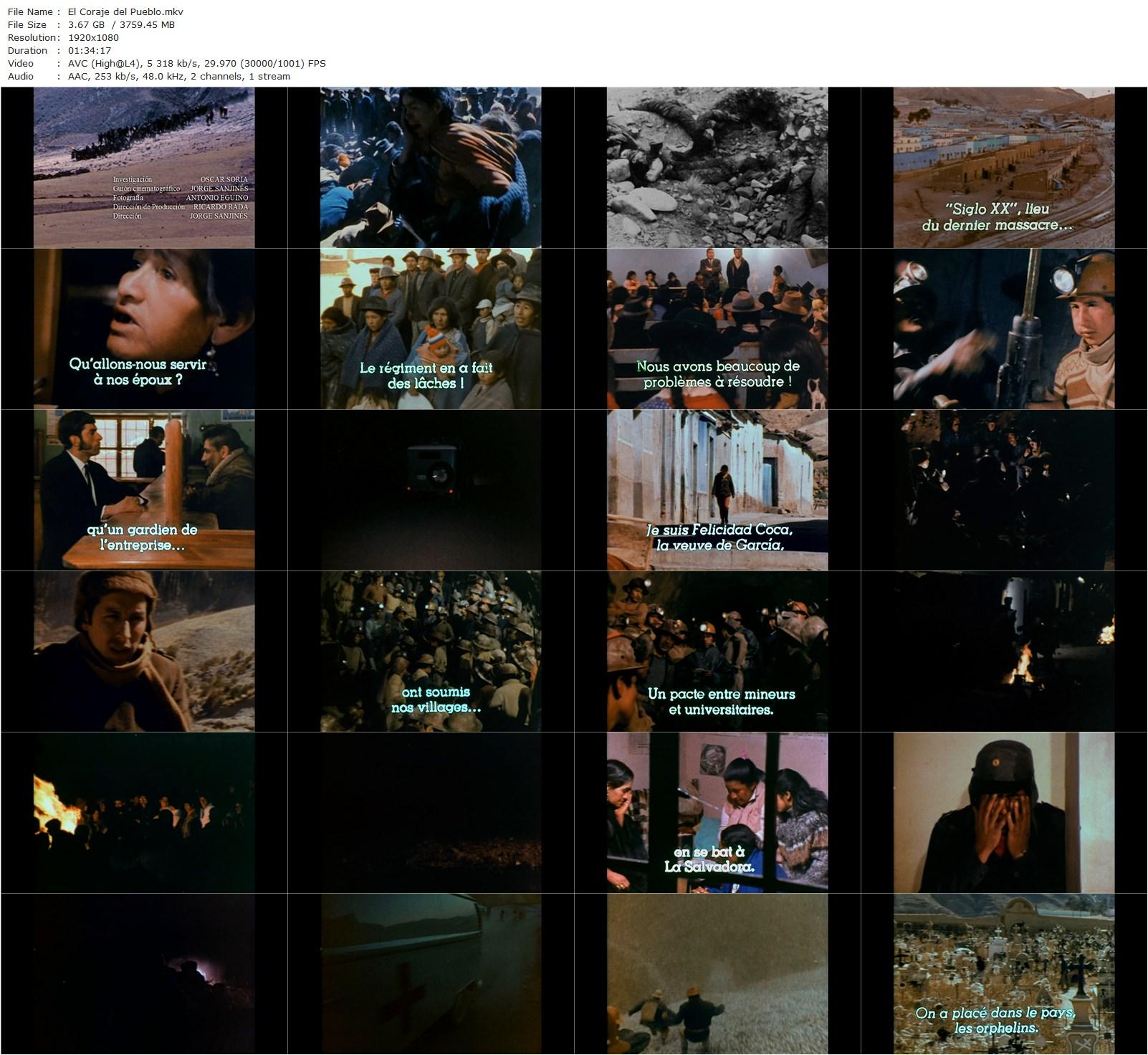 The Courage of the People / El coraje del pueblo (1971) Jorge Sanjinés, Domitila de Chungara, Eusebio Gironda, Federico Vallejo-poster