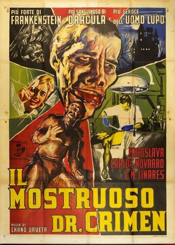 The Monstrous Doctor Crimen / El monstruo resucitado (1953) Chano Urueta, Miroslava, Carlos Navarro, José María Linares-Rivas