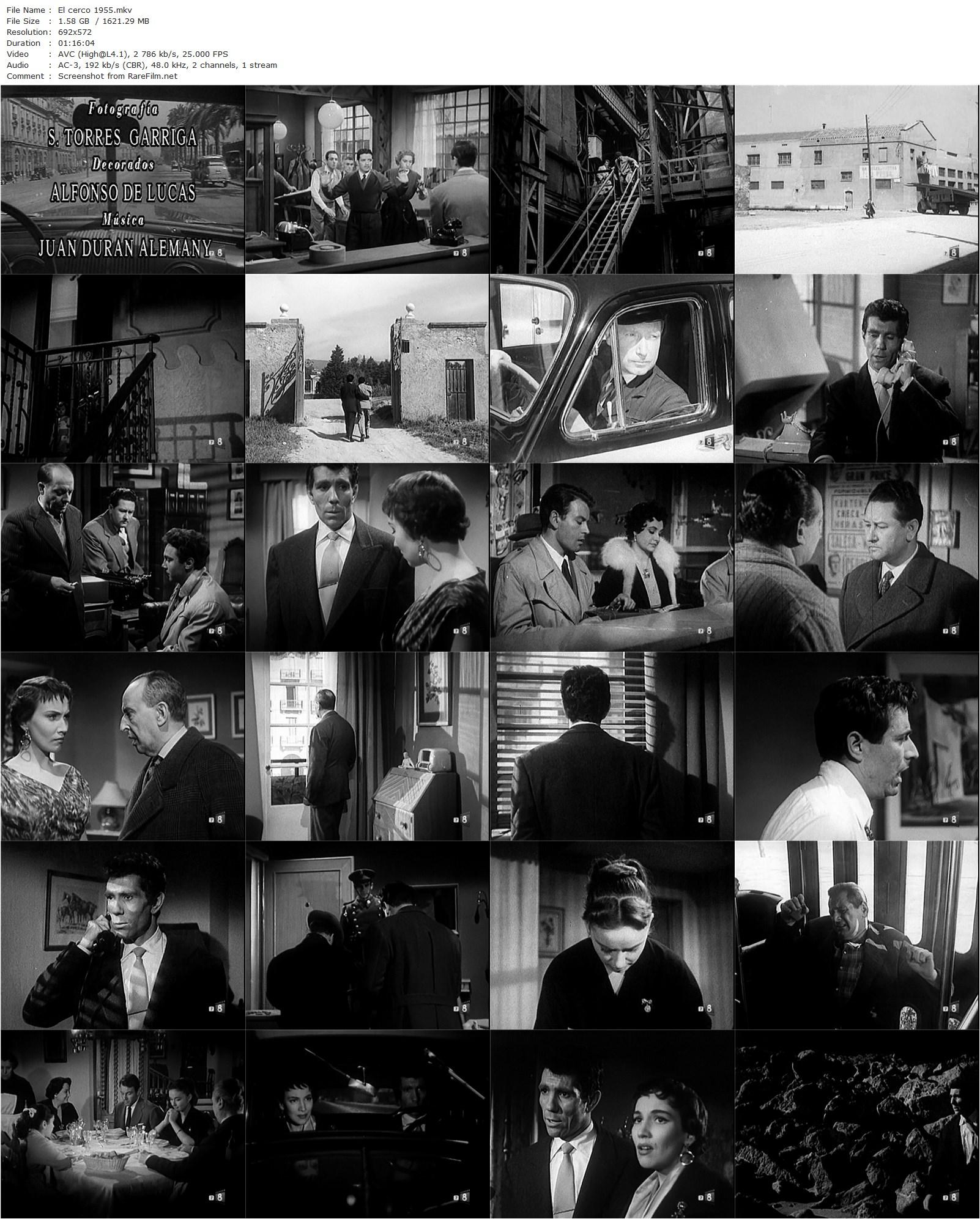 Police Cordon / El cerco (1955) Miguel Iglesias, José Guardiola, Isabel de Castro, Ángel Jordán-poster