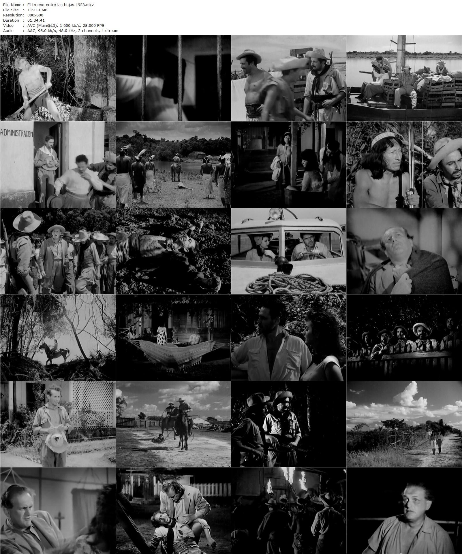 Thunder in the Leaves AKA El trueno entre las hojas (1957) Armando Bo, Isabel Sarli, Andrés Lazlo-poster