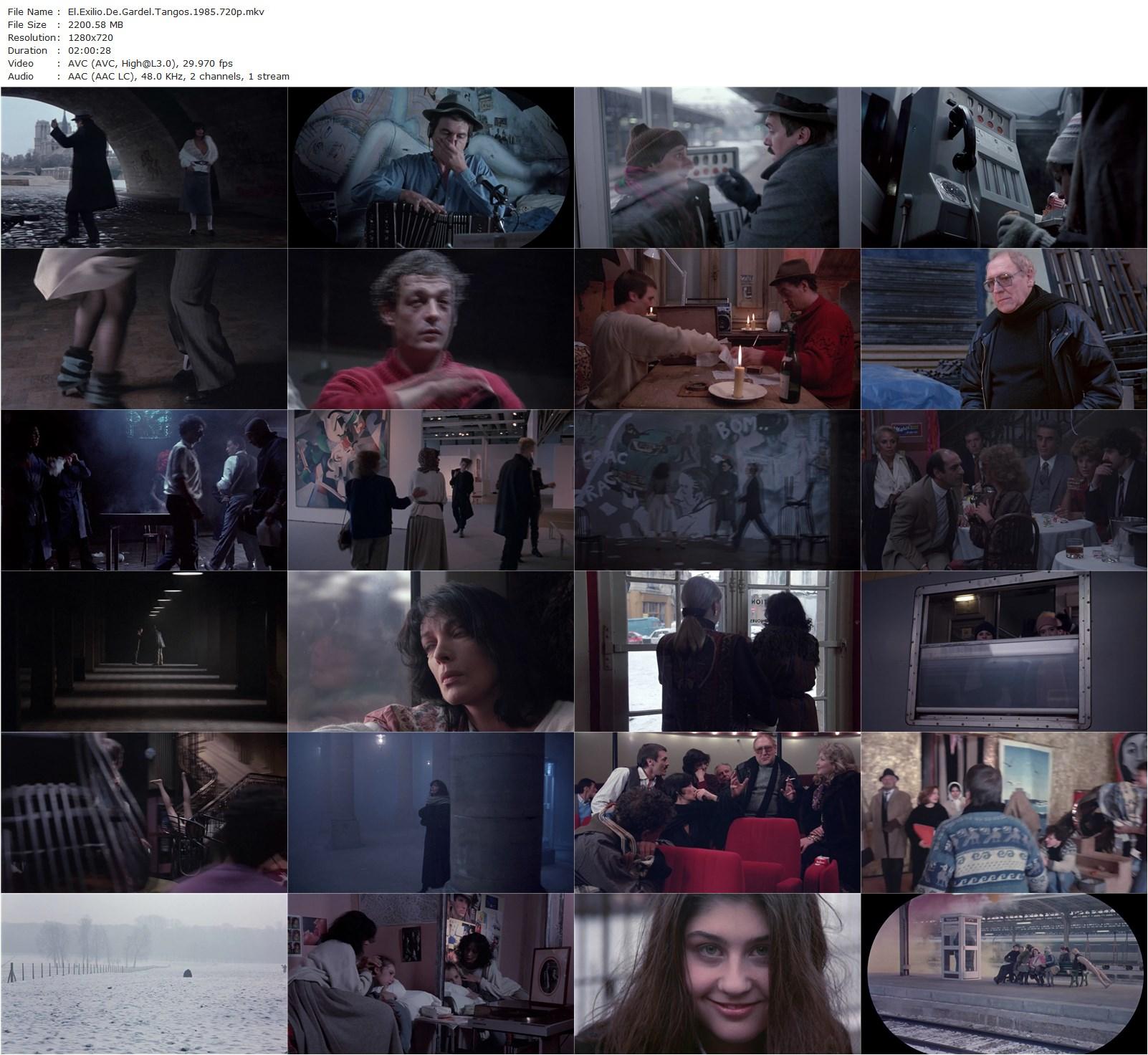 Tangos, the Exile of Gardel (1985) Fernando E. Solanas, Marie Laforêt, Philippe Léotard, Miguel Ángel Solá-poster