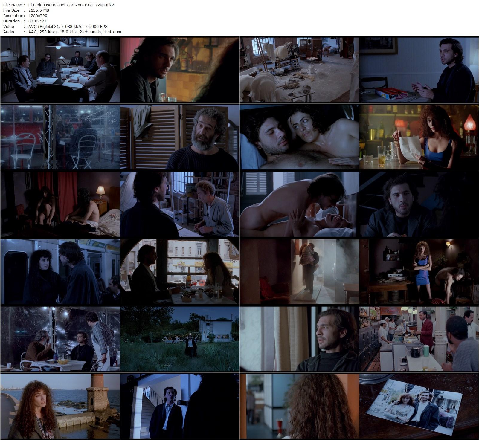 The Dark Side of the Heart AKA El lado oscuro del corazó (1992) Eliseo Subiela, Darío Grandinetti, Sandra Ballesteros, Nacha Guevara-poster