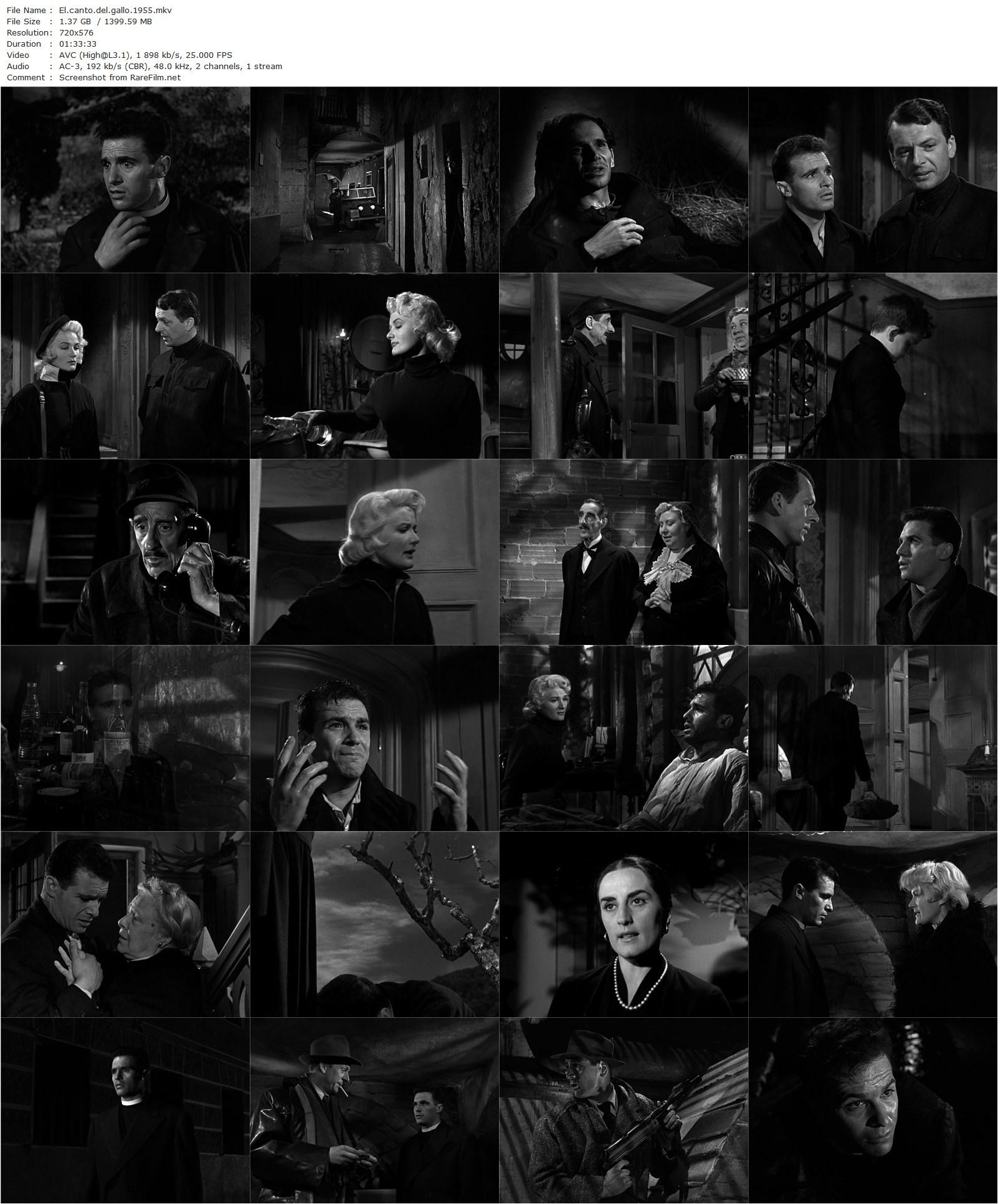 The Cock’s Crow (1955) Rafael Gil, Francisco Rabal, Jacqueline Pierreux, Gérard Tichy-poster