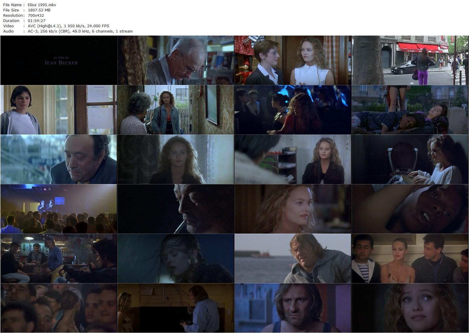 Élisa (1995) Jean Becker, Vanessa Paradis, Gérard Depardieu, Clotilde Courau, Sekkou Sall-poster