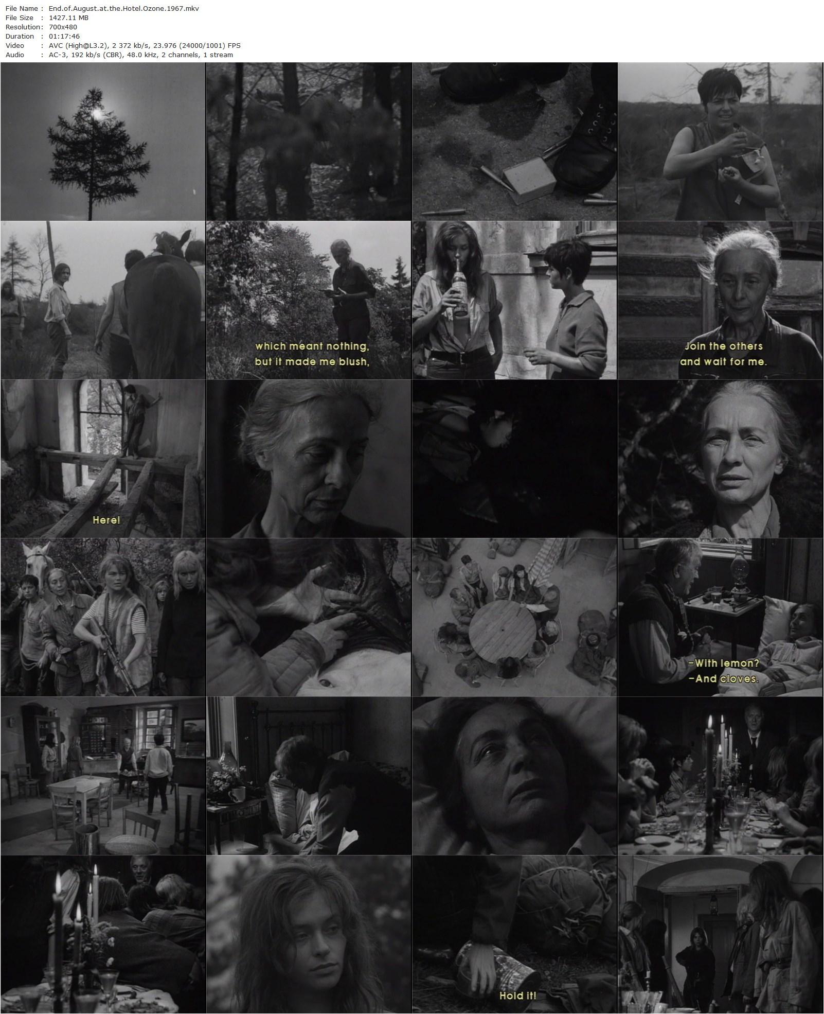 The End of August at the Hotel Ozone AKA Konec Srpna v Hotelu Ozon (1967) Jan Schmidt, Vladimír Hlavatý, Jitka Horejsi, Ondrej Jariabek-poster