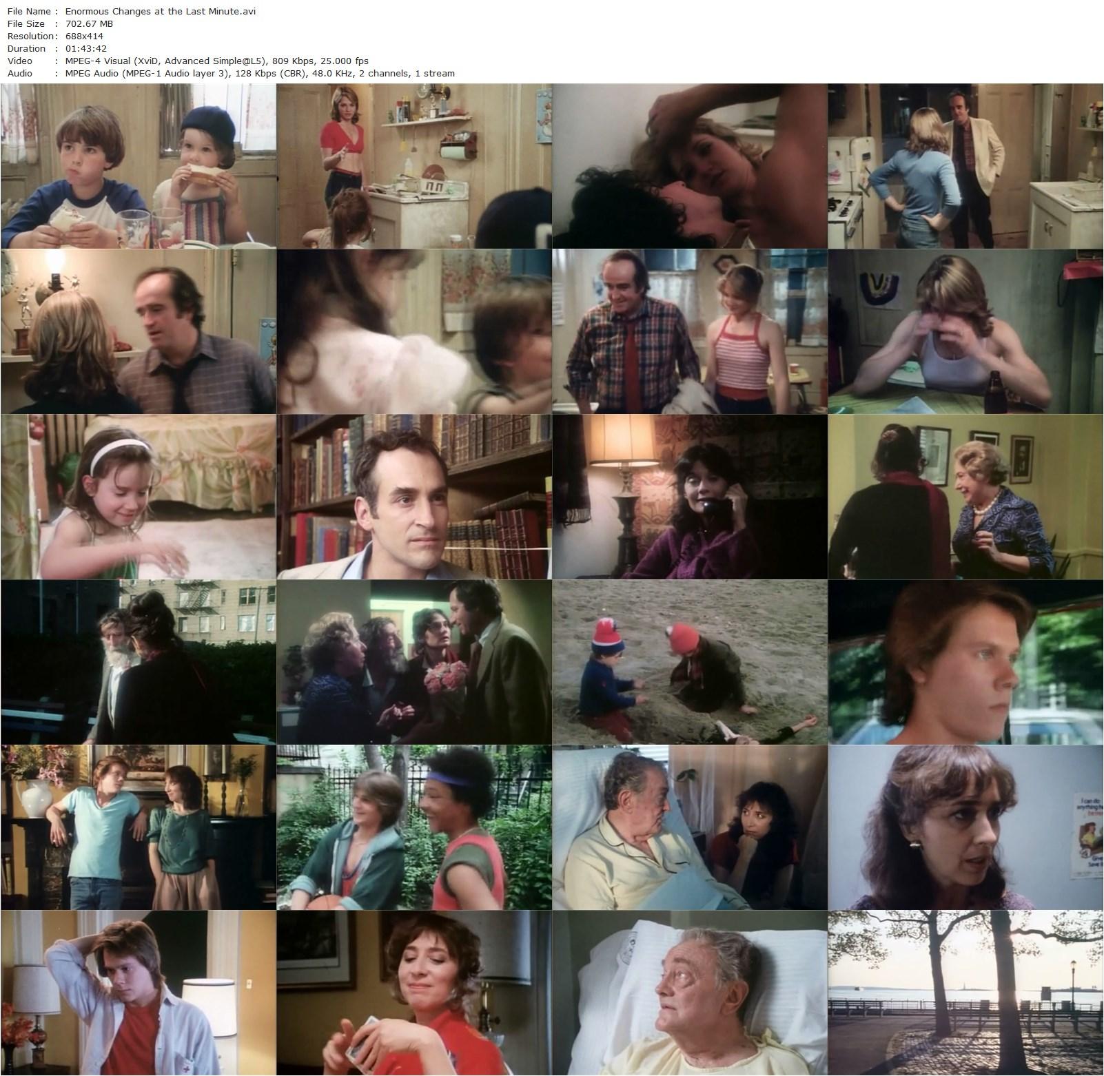 Enormous Changes at the Last Minute (1983) Mirra Bank, Ellen Hovde, Maria Tucci, David Strathairn, Kevin Bacon-poster