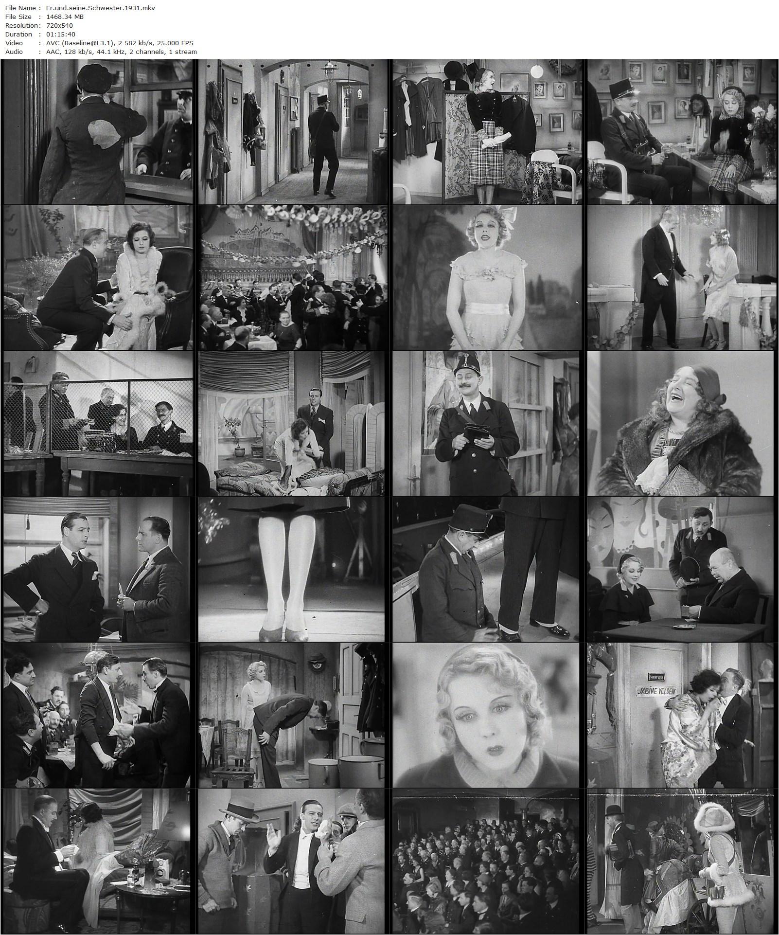 He and His Sister / Er und seine Schwester (1931) Karel Lamac, Anny Ondra, Vlasta Burian, Berthe Ostyn-poster