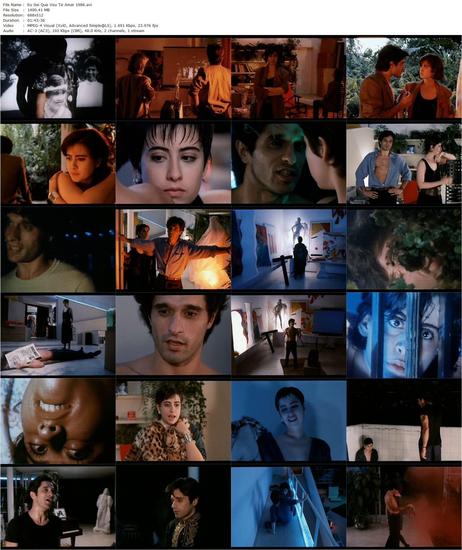 Love Me Forever or Never (1986) Arnaldo Jabor, Fernanda Torres, Thales Pan Chacon-poster