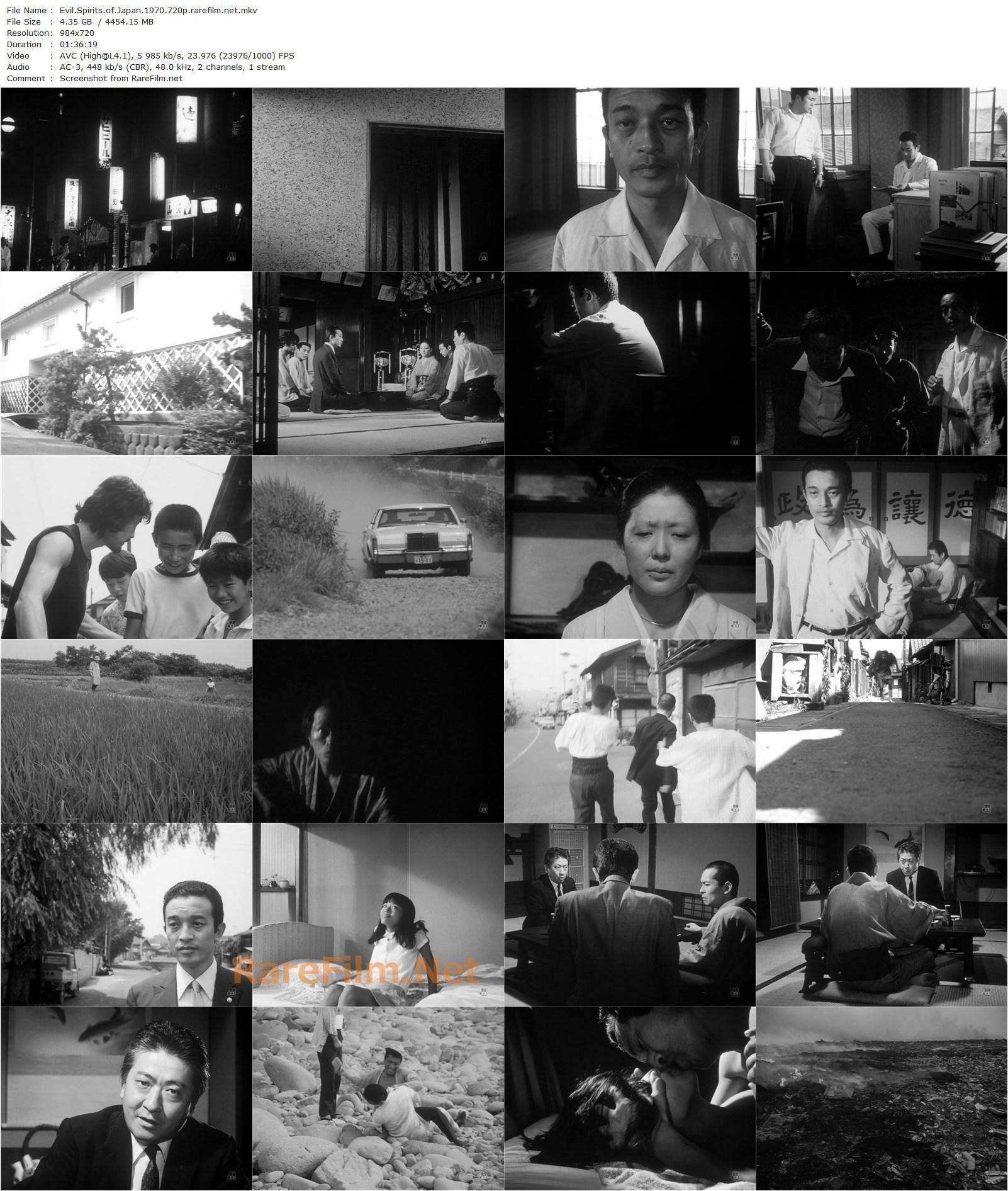 Evil Spirits of Japan (1970) Kazuo Kuroki, Yôsuke Enomoto, Tatsumi Hijikata, Eiko Horii-poster