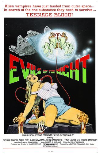 Evils of the Night (1985) Mardi Rustam, Neville Brand, Aldo Ray, Tina Louise