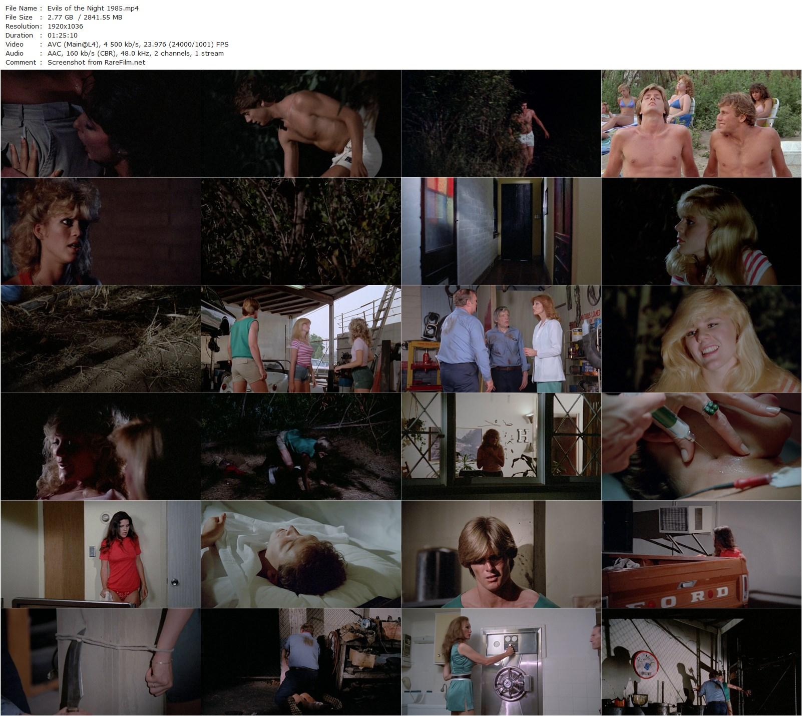 Evils of the Night (1985) Mardi Rustam, Neville Brand, Aldo Ray, Tina Louise-poster