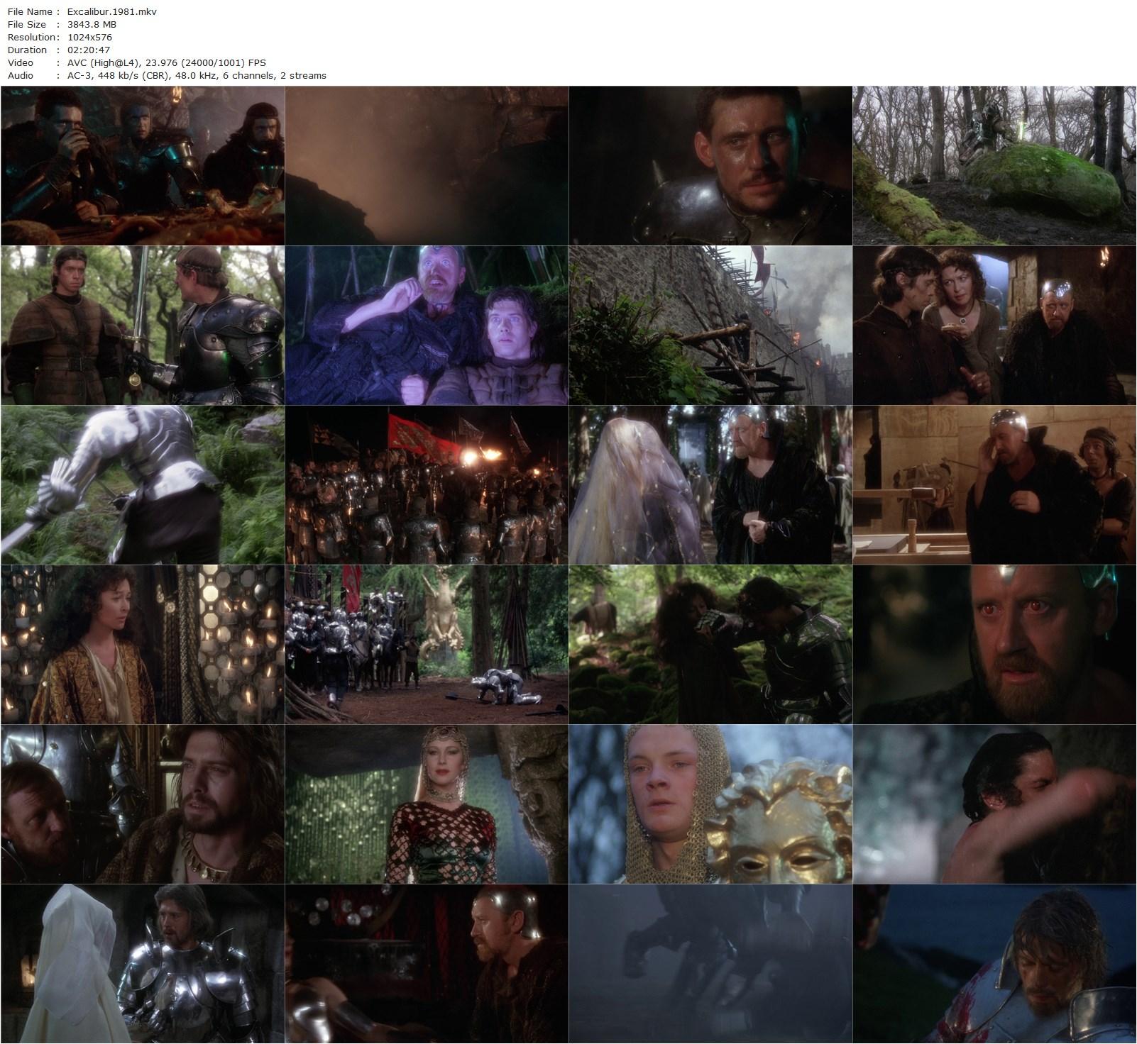 Excalibur (1981) John Boorman, Nigel Terry, Helen Mirren, Nicholas Clay-poster