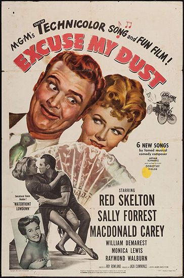 Excuse My Dust (1951) Roy Rowland, Buster Keaton, Red Skelton, Sally Forrest, Macdonald Carey