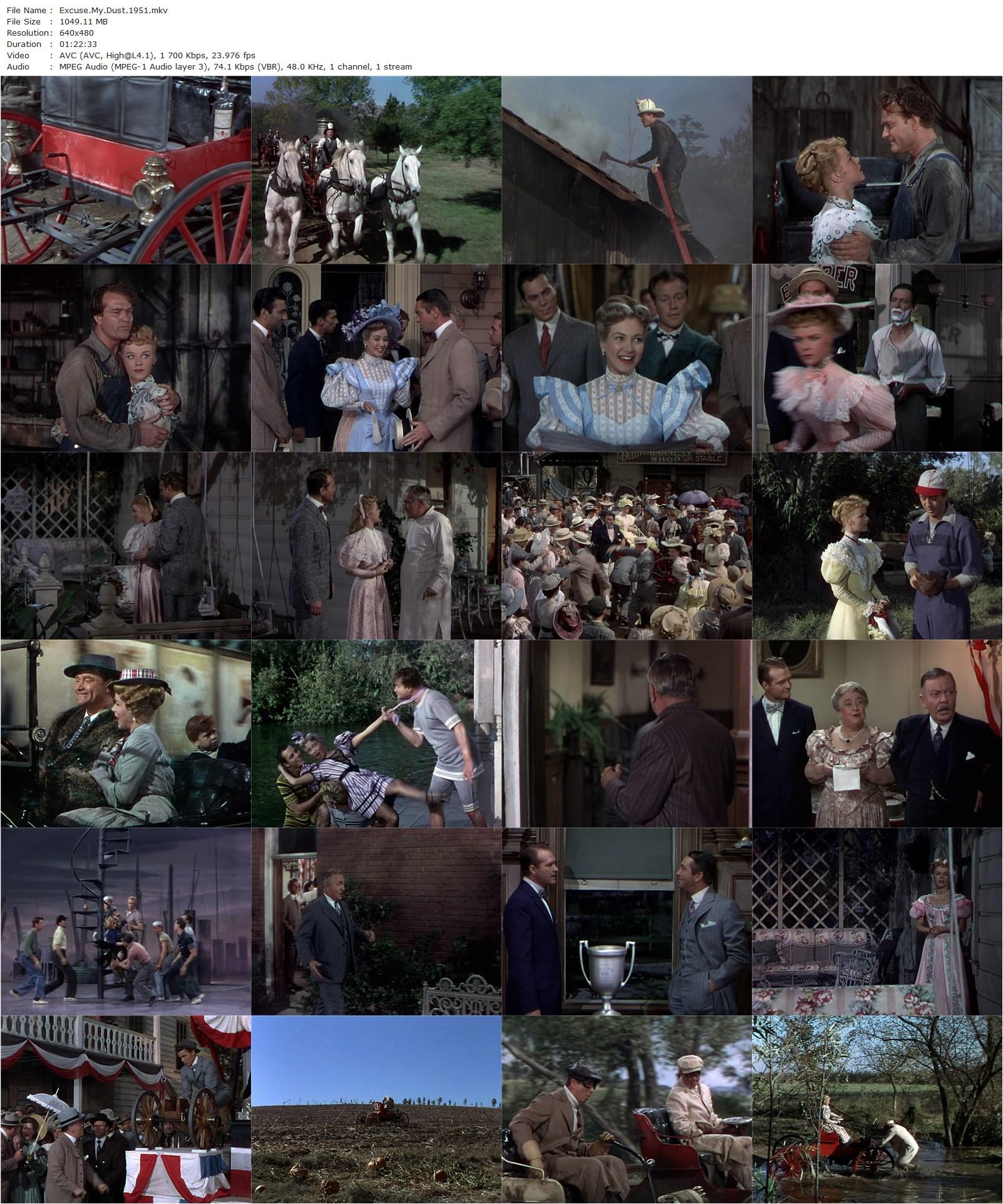 Excuse My Dust (1951) Roy Rowland, Buster Keaton, Red Skelton, Sally Forrest, Macdonald Carey-poster