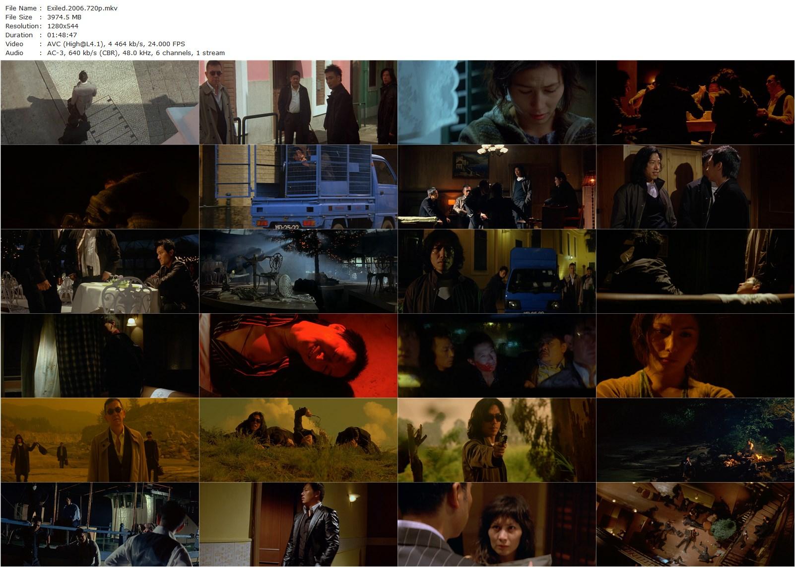 Exiled / Fong juk (2006) Johnnie To, Nick Cheung, Anthony Chau-Sang Wong, Francis Ng-poster