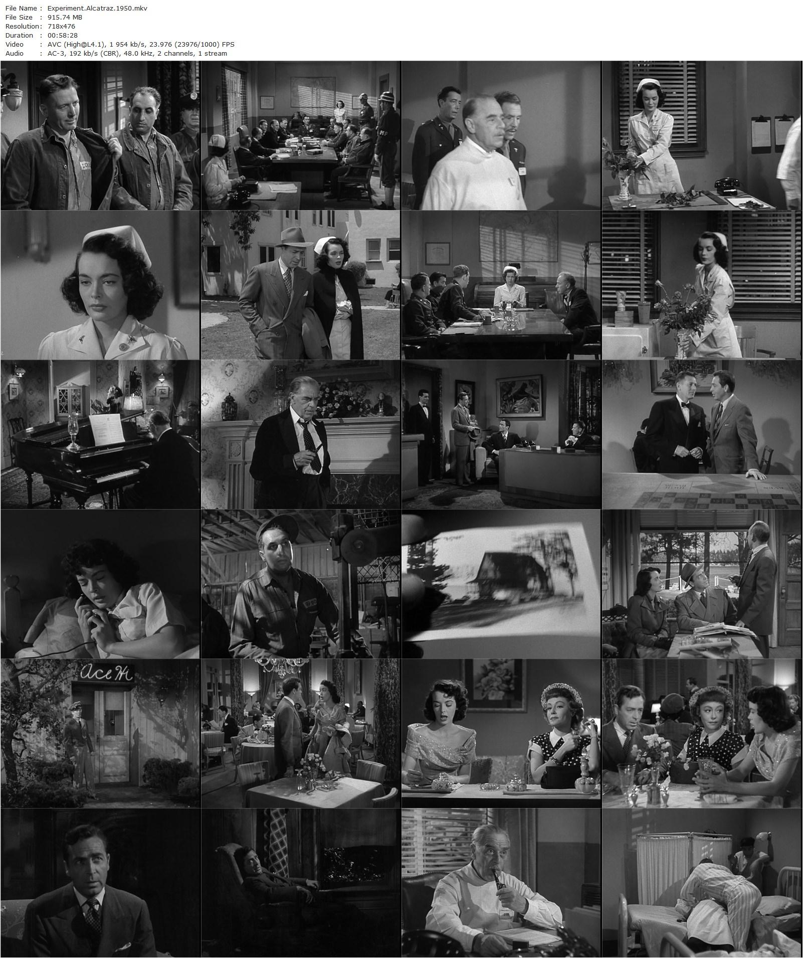 Experiment Alcatraz (1950) Edward L. Cahn, John Howard, Joan Dixon, Walter Kingsford-poster