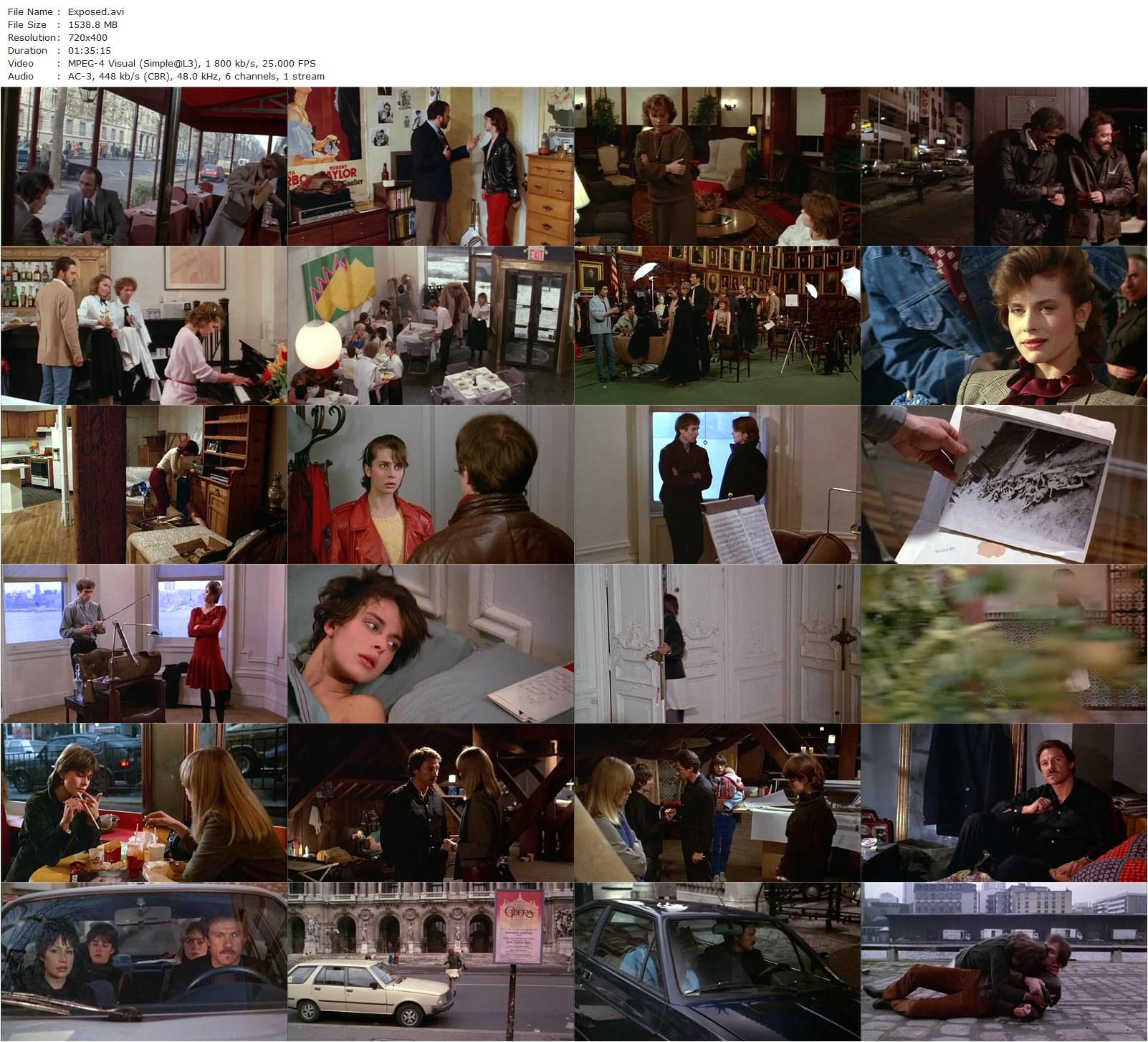 Exposed (1983) James Toback, Nastassja Kinski, Rudolf Nureyev, Harvey Keitel-poster